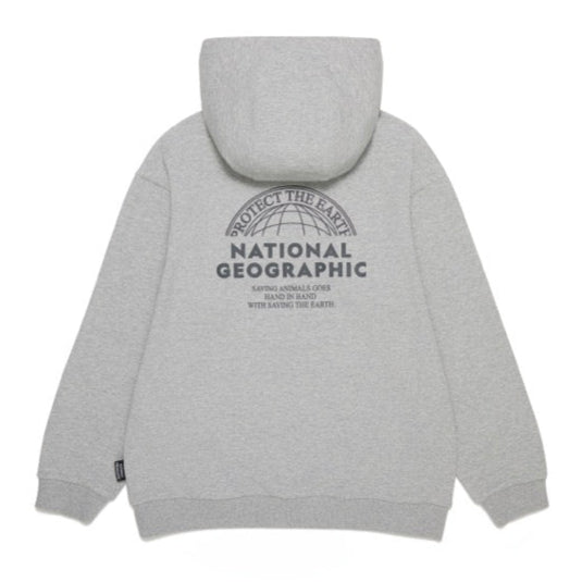 KIDS BACK GRAPHIC HOODIE M/GREY