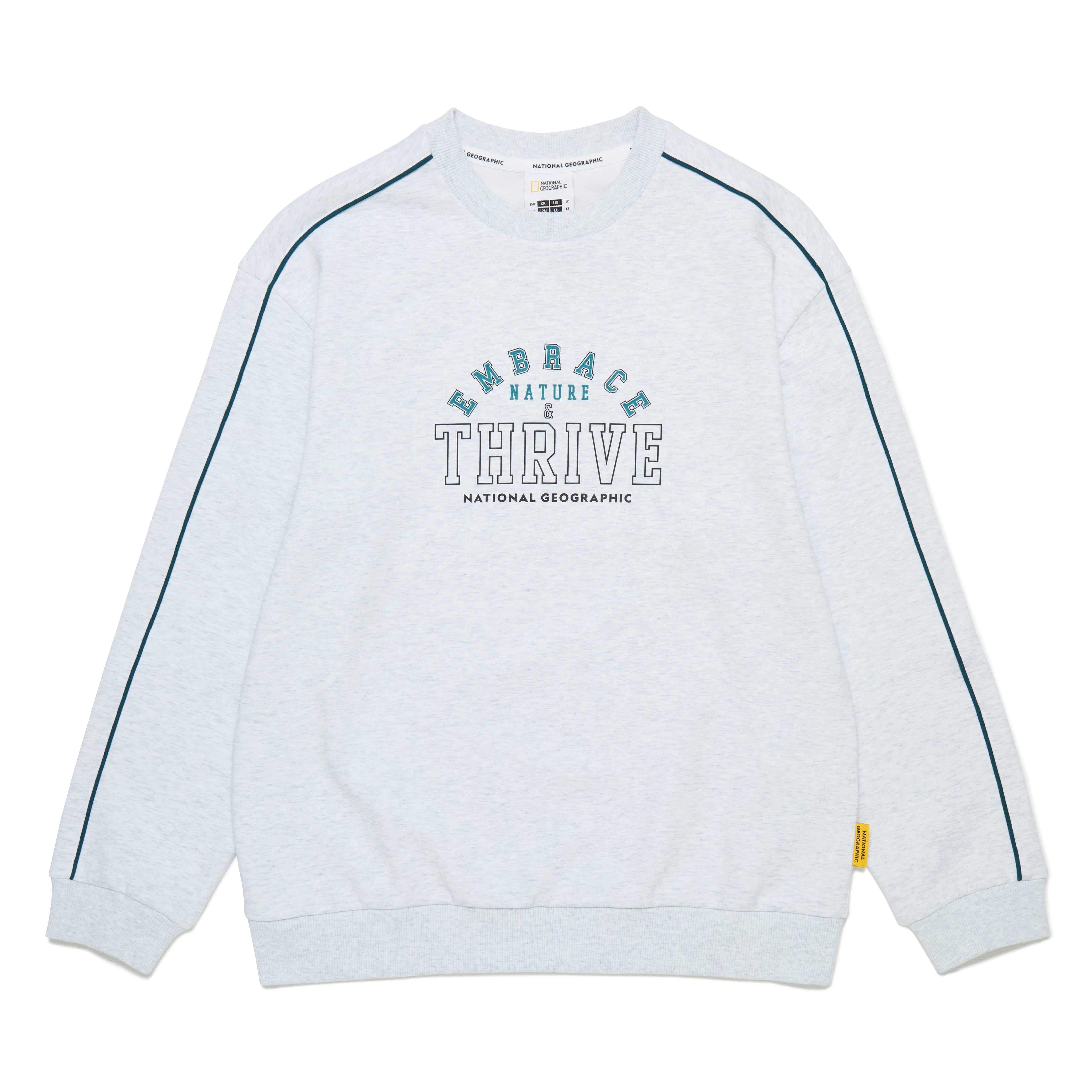 KIDS SWEATSHIRT SET WHITE MELANGE