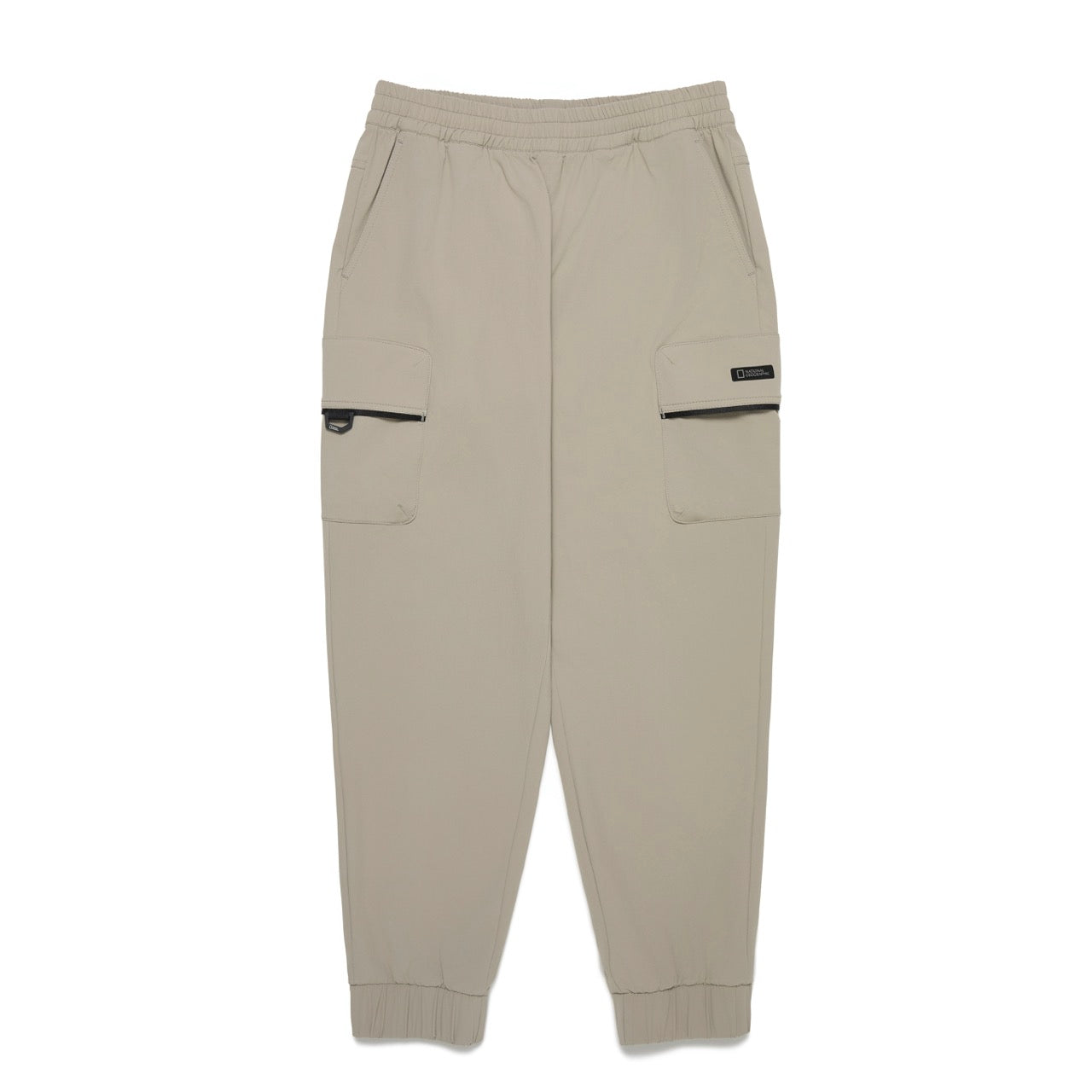 KIDS ADVENTURE MANATEE WOVEN TRAINING JOGGER PANTS GRAY BEIGE