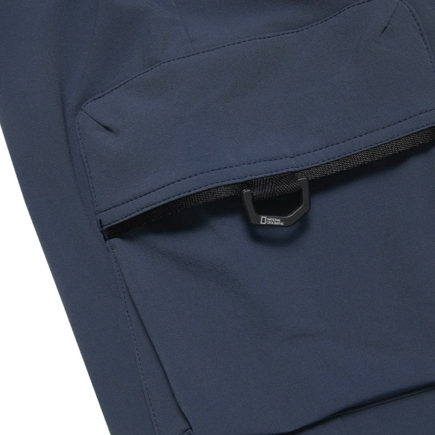 KIDS ADVENTURE MANATEE WOVEN TRAINING JOGGER PANTS GRAY NAVY