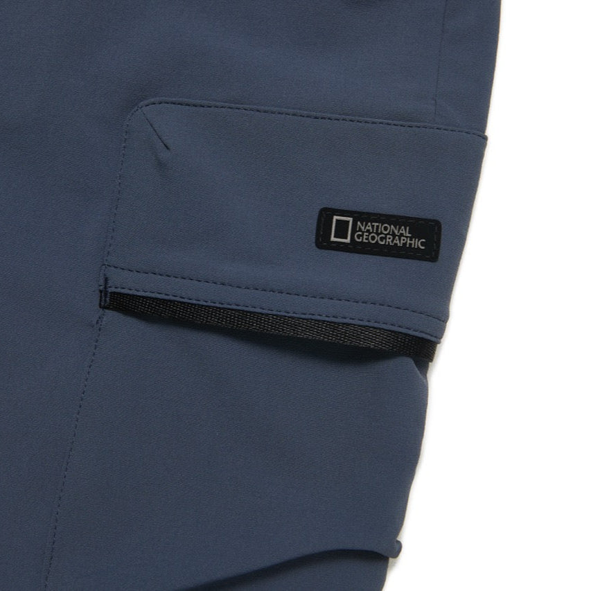 KIDS ADVENTURE MANATEE WOVEN TRAINING JOGGER PANTS GRAY NAVY