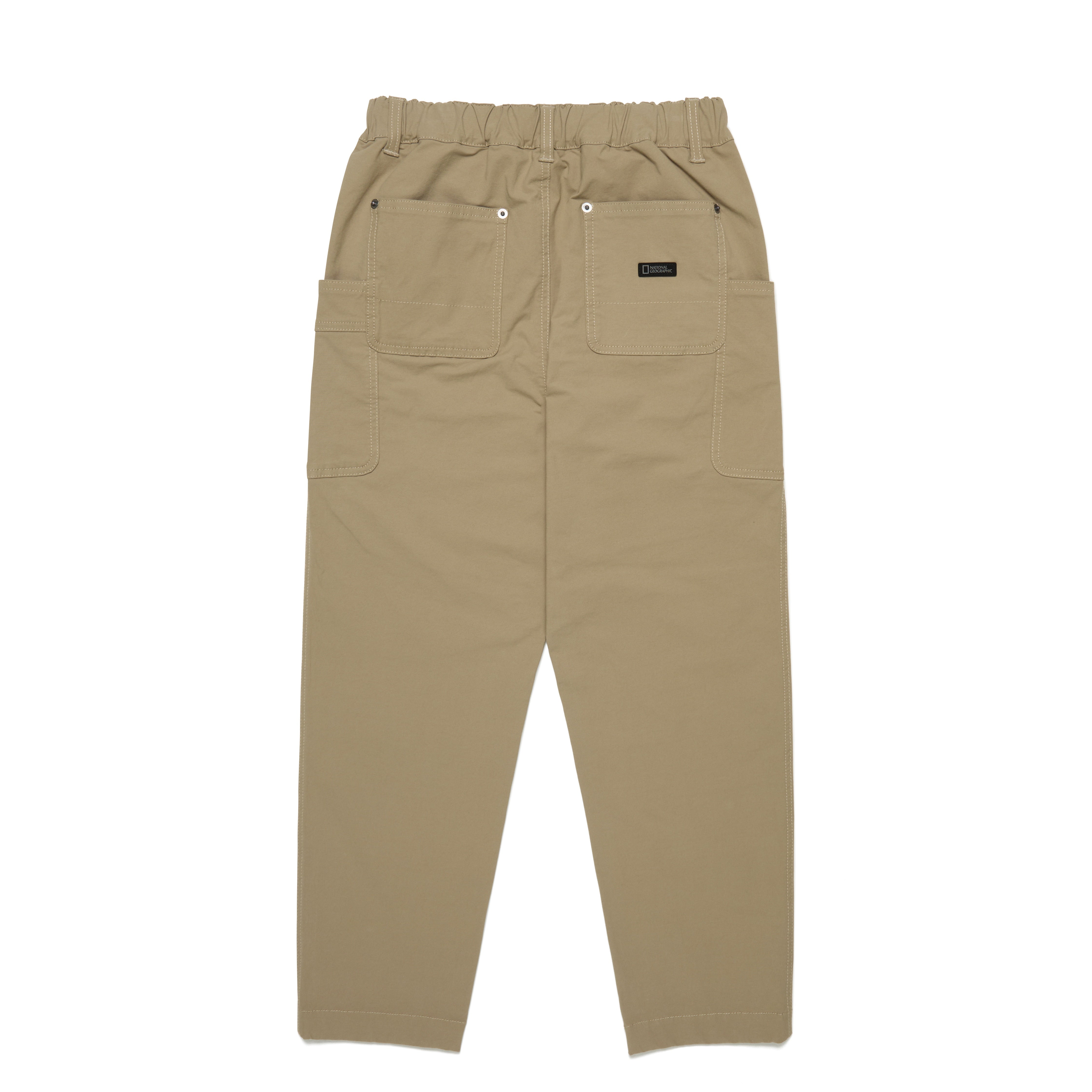 KIDS ADVENTURE SEMI BAGGY FIT WOVEN PANTS BEIGE