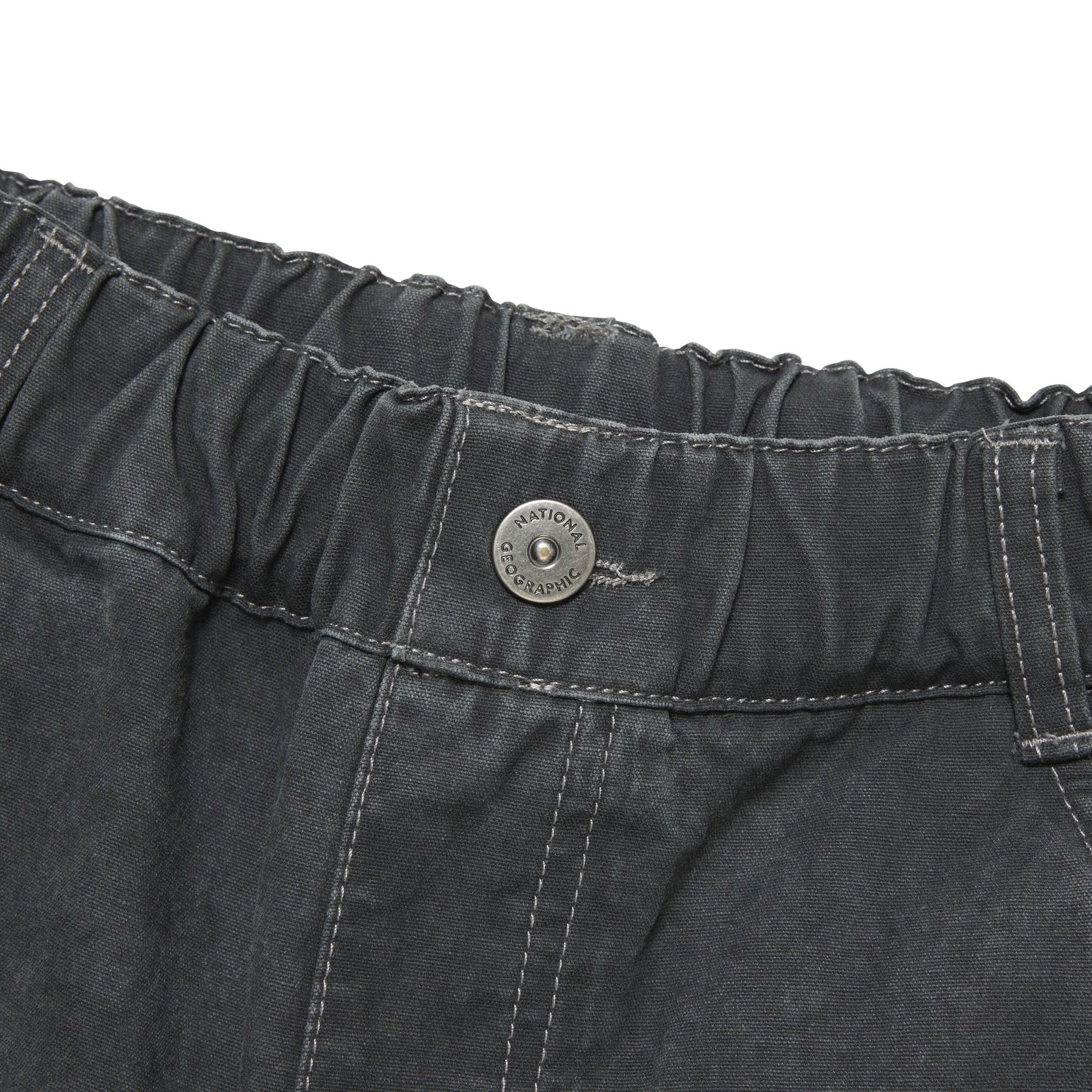 KIDS ADVENTURE SEMI BAGGY FIT WOVEN PANTS D/GREY