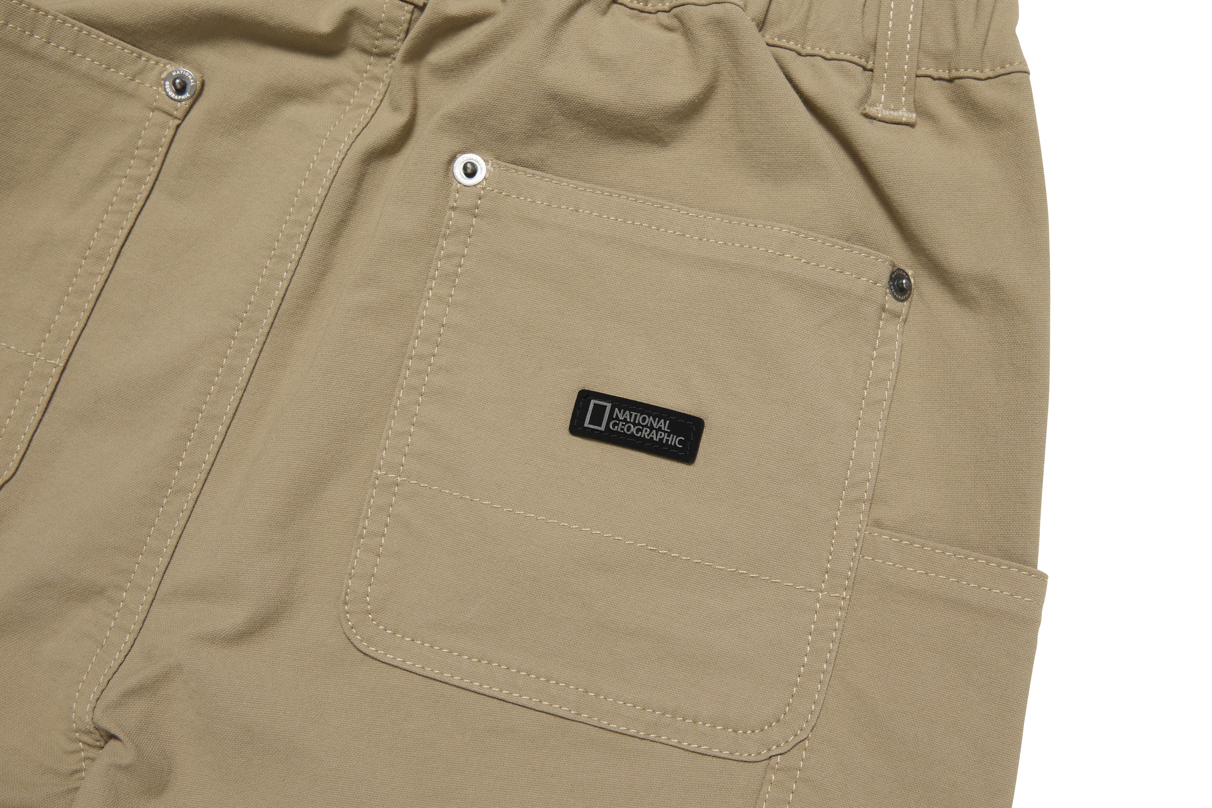 KIDS ADVENTURE SEMI BAGGY FIT WOVEN PANTS BEIGE