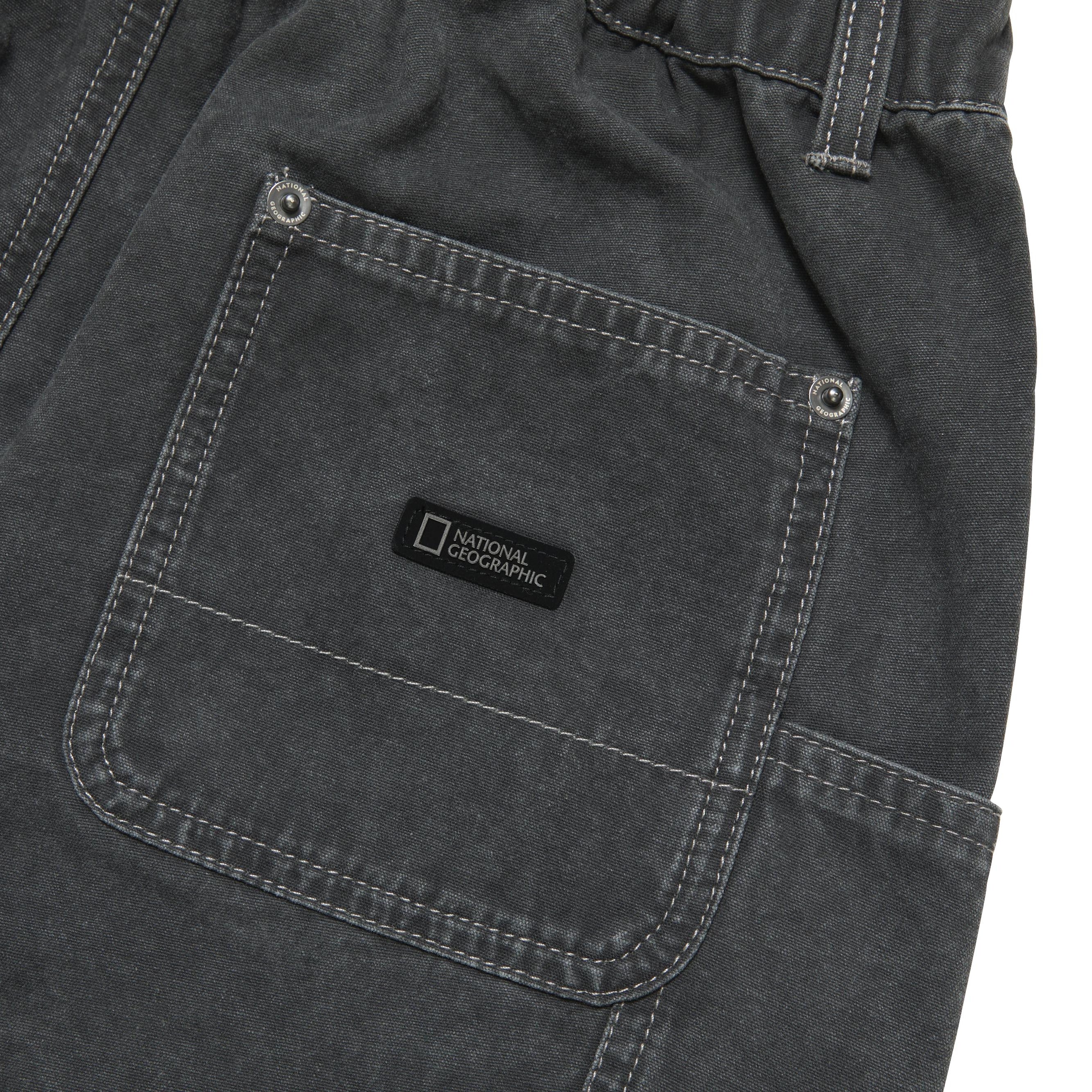 KIDS ADVENTURE SEMI BAGGY FIT WOVEN PANTS D/GREY