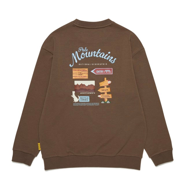 KIDS SEASON BACK GRAPHIC SWEATSHIRT BROWN