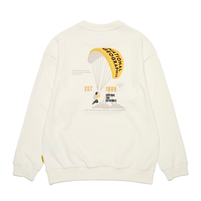 KIDS SEASON BACK GRAPHIC SWEATSHIRT IVORY