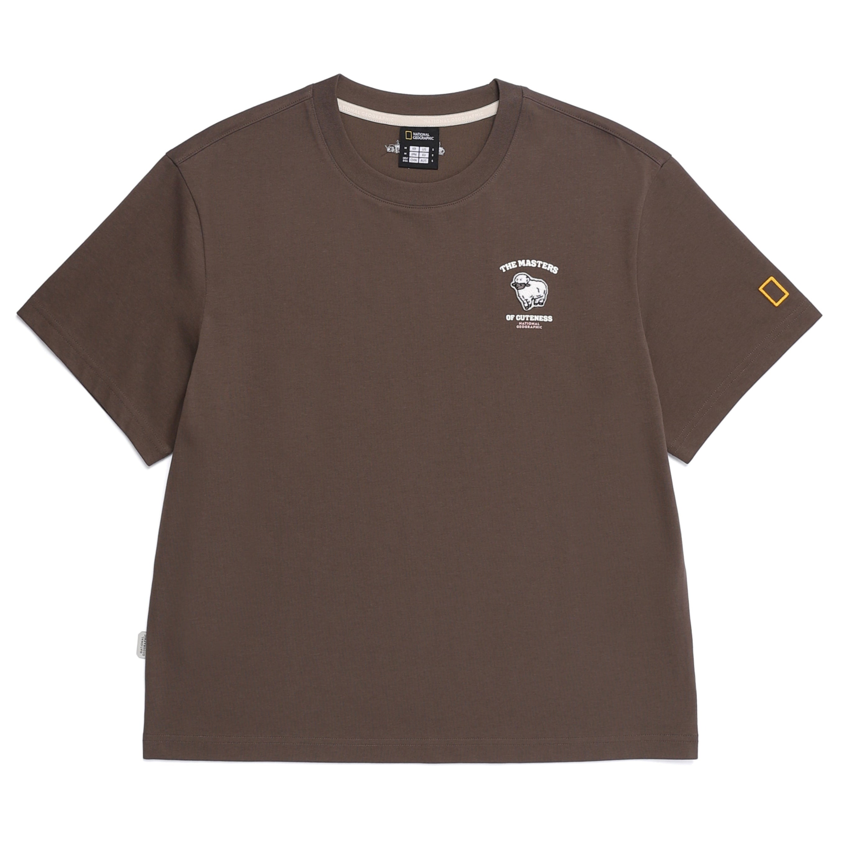 WOMEN ANIMAL WAPPEN T-SHIRTS BROWN