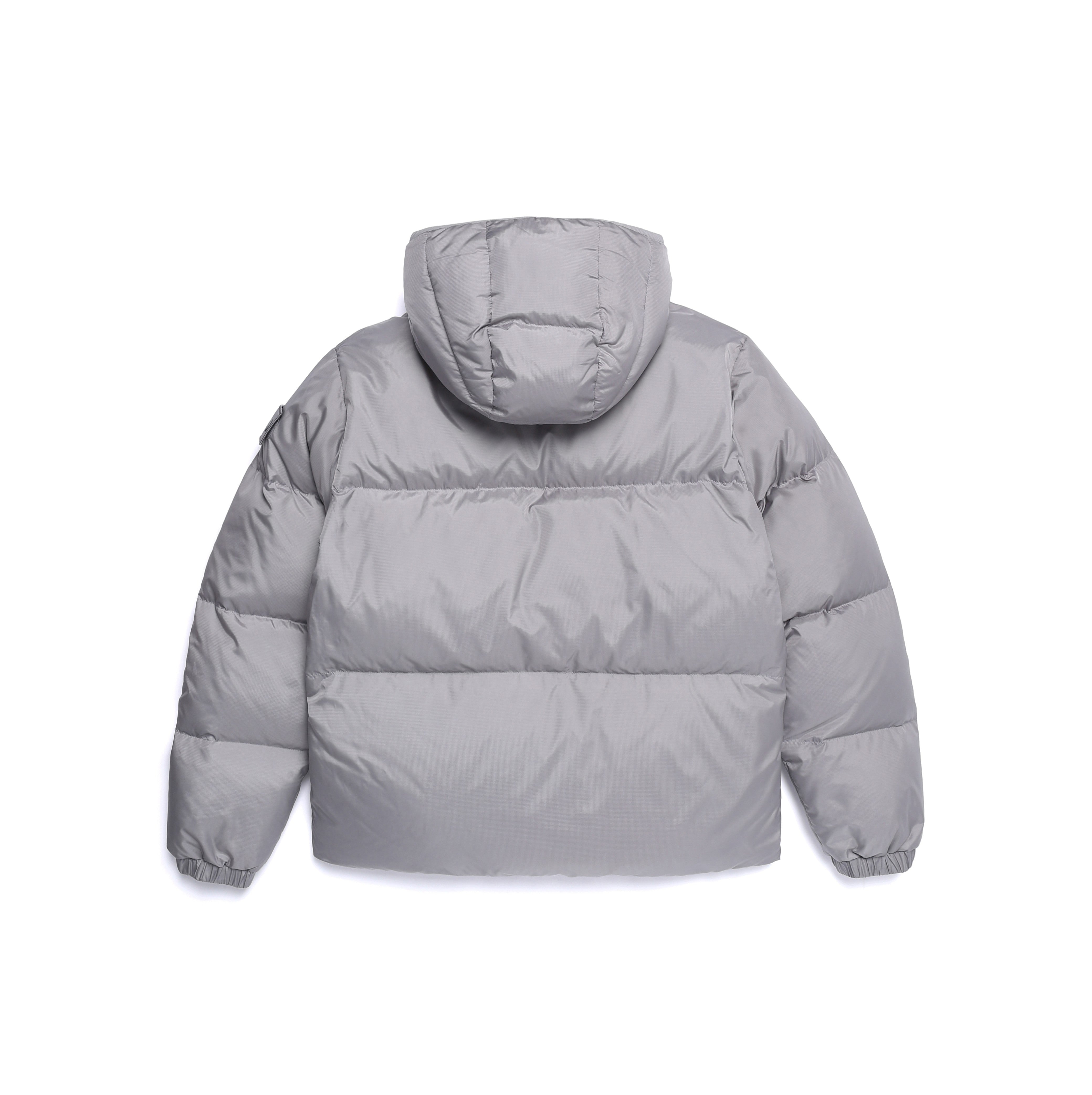 EIRA SHORT LENGTH HOODIE GOOSE DOWN JUMPER STONE GREY