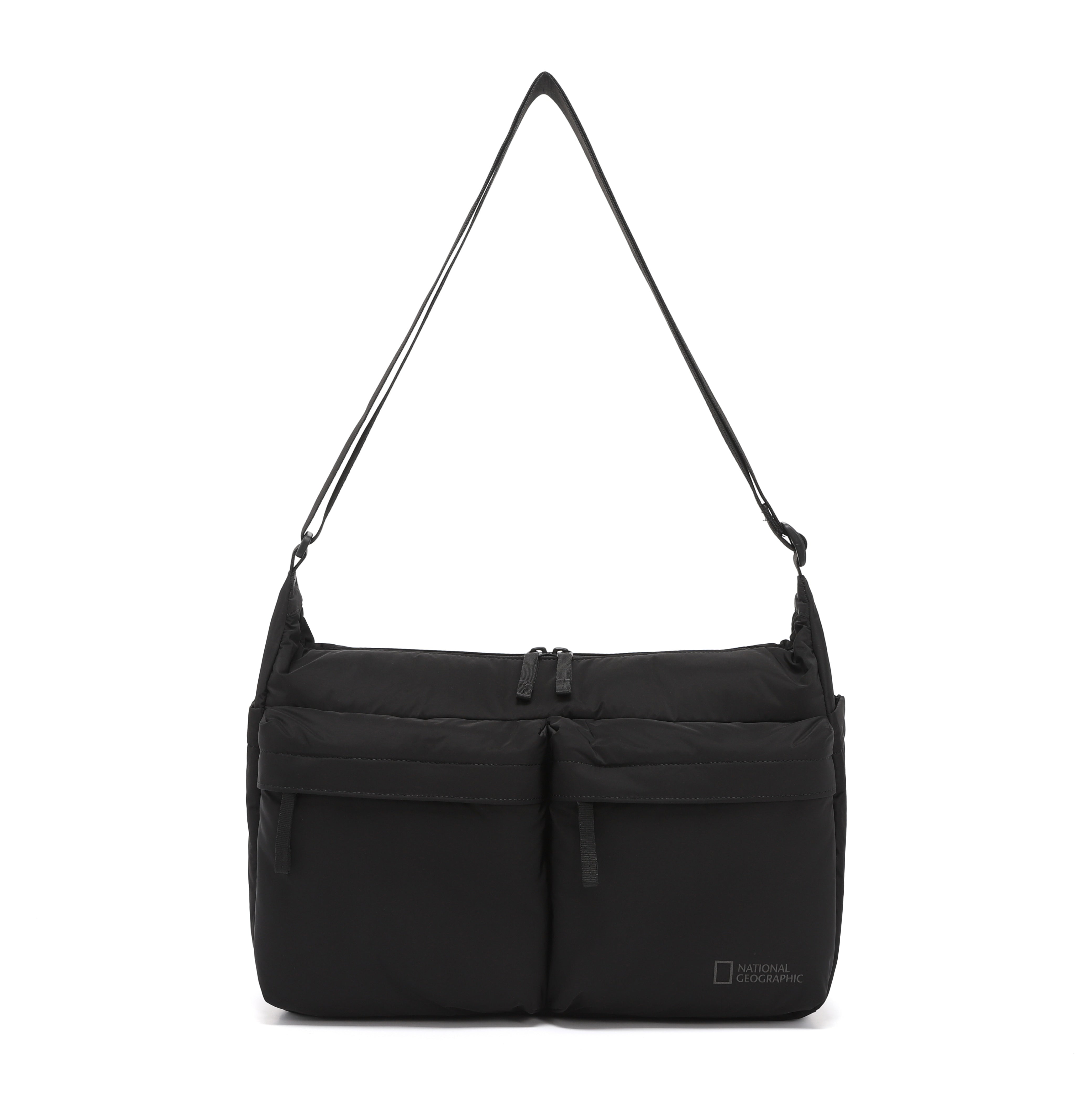 PADDED CROSS BAG D/GREY