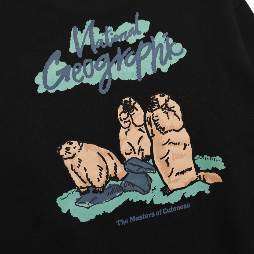 ANIMAL GRAPHIC SWEATSHIRT BLACK