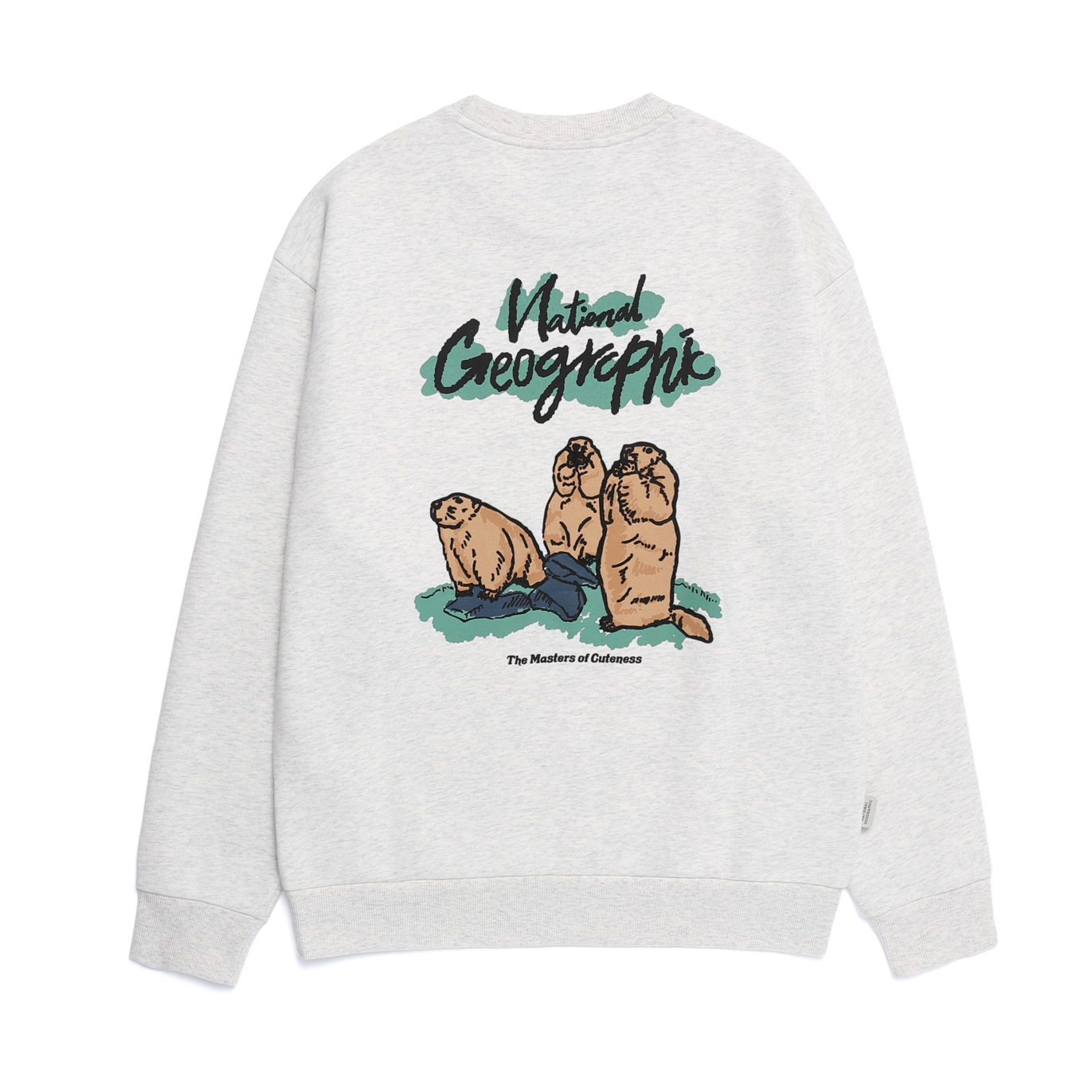 ANIMAL GRAPHIC SWEATSHIRT M/OATMEAL