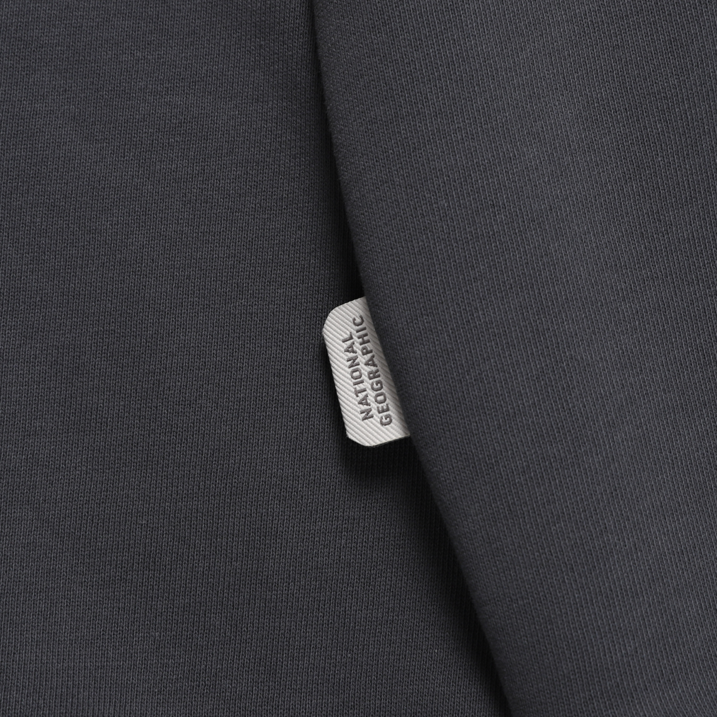 FOLHAS SMALL LOGO HOODIE GREY