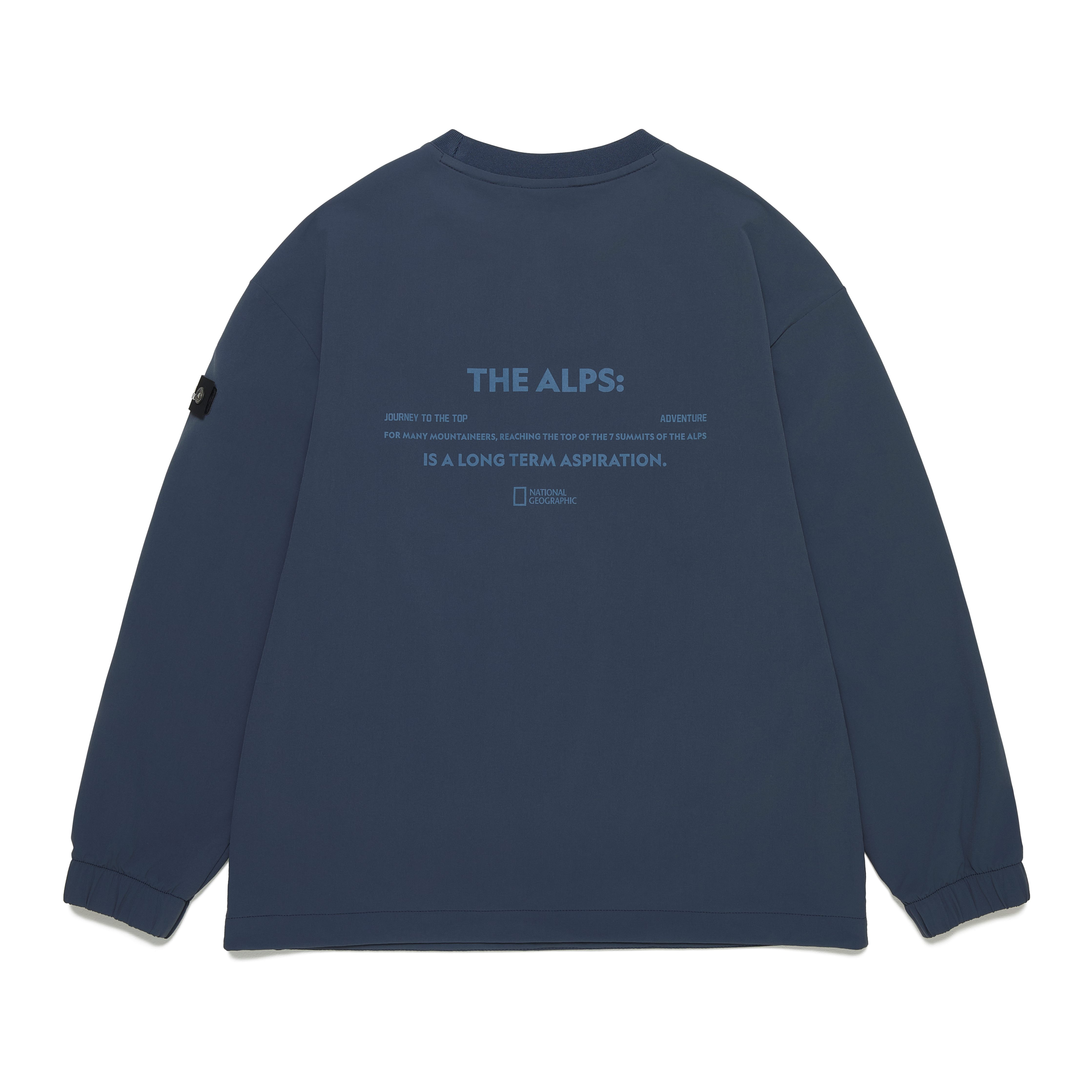 KIDS ADVENTURE MANATEE WOVEN SWEATSHIRT GRAY NAVY