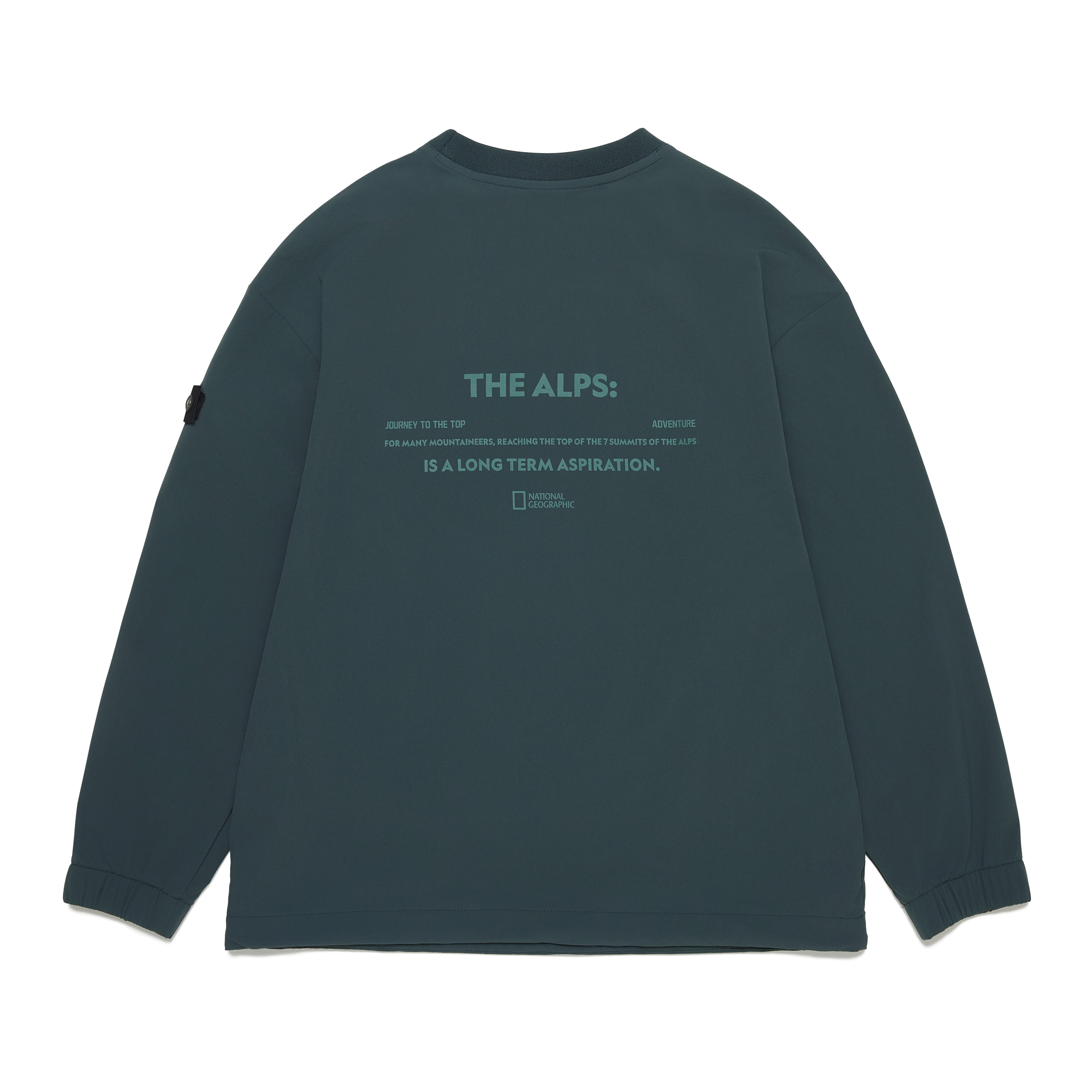 KIDS ADVENTURE MANATEE WOVEN SWEATSHIRT D/GREEN
