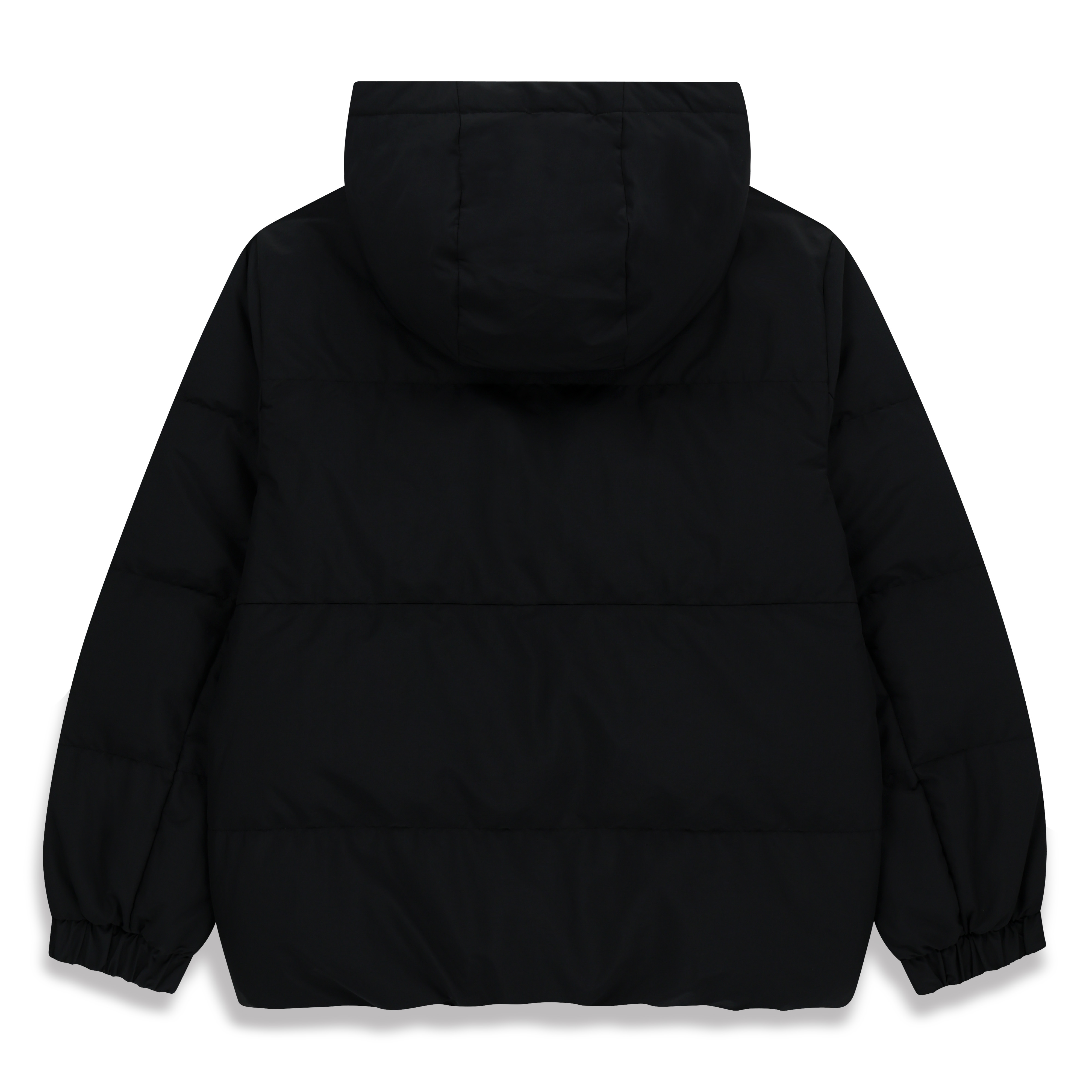 KIDS HOODIED HERON LIGHT MUSCOVY DOWN JUMPER CARBON BLACK