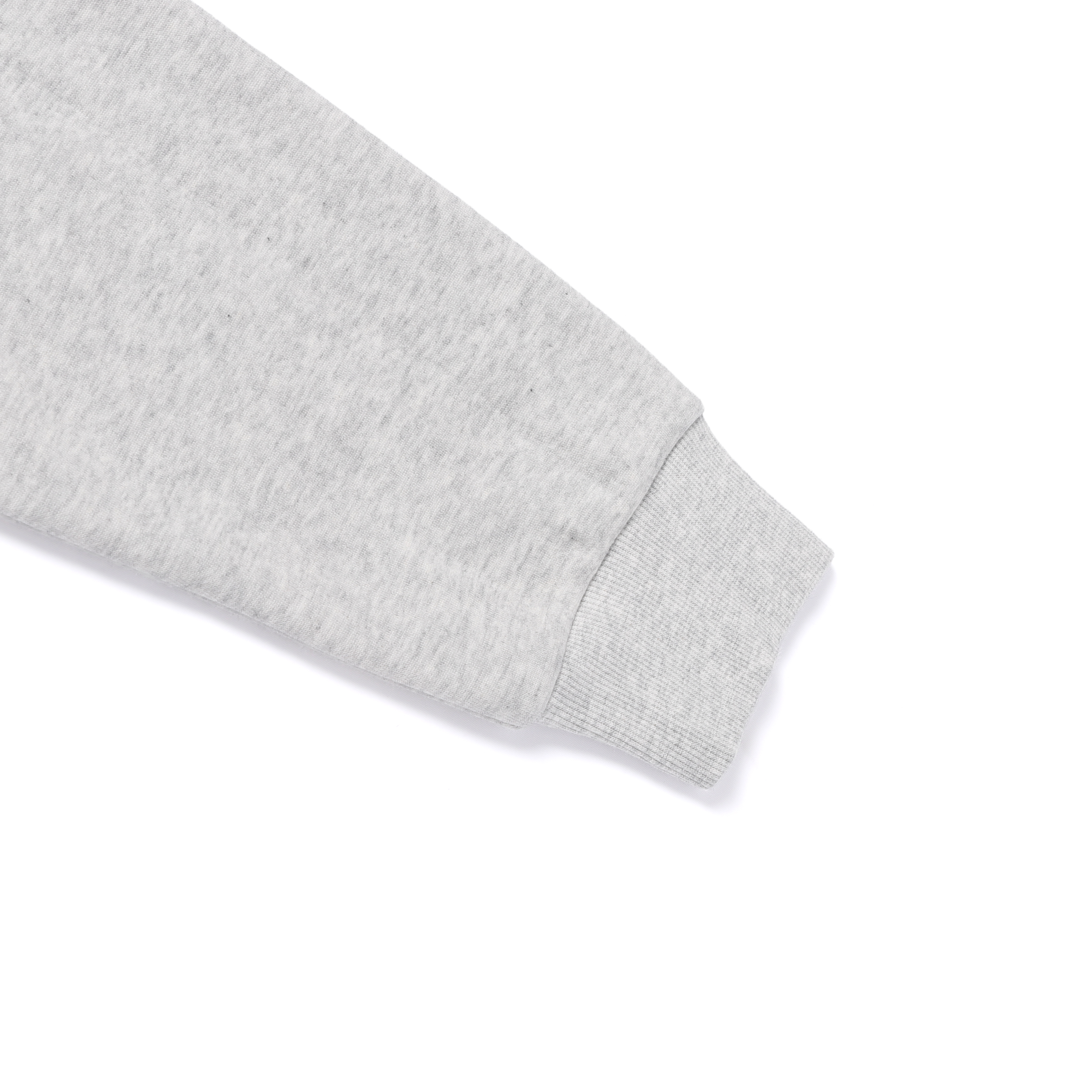 WOMEN MODAL SMALL LOGO EMBROIDERED COLLAR SWEATSHIRT OATMEAL