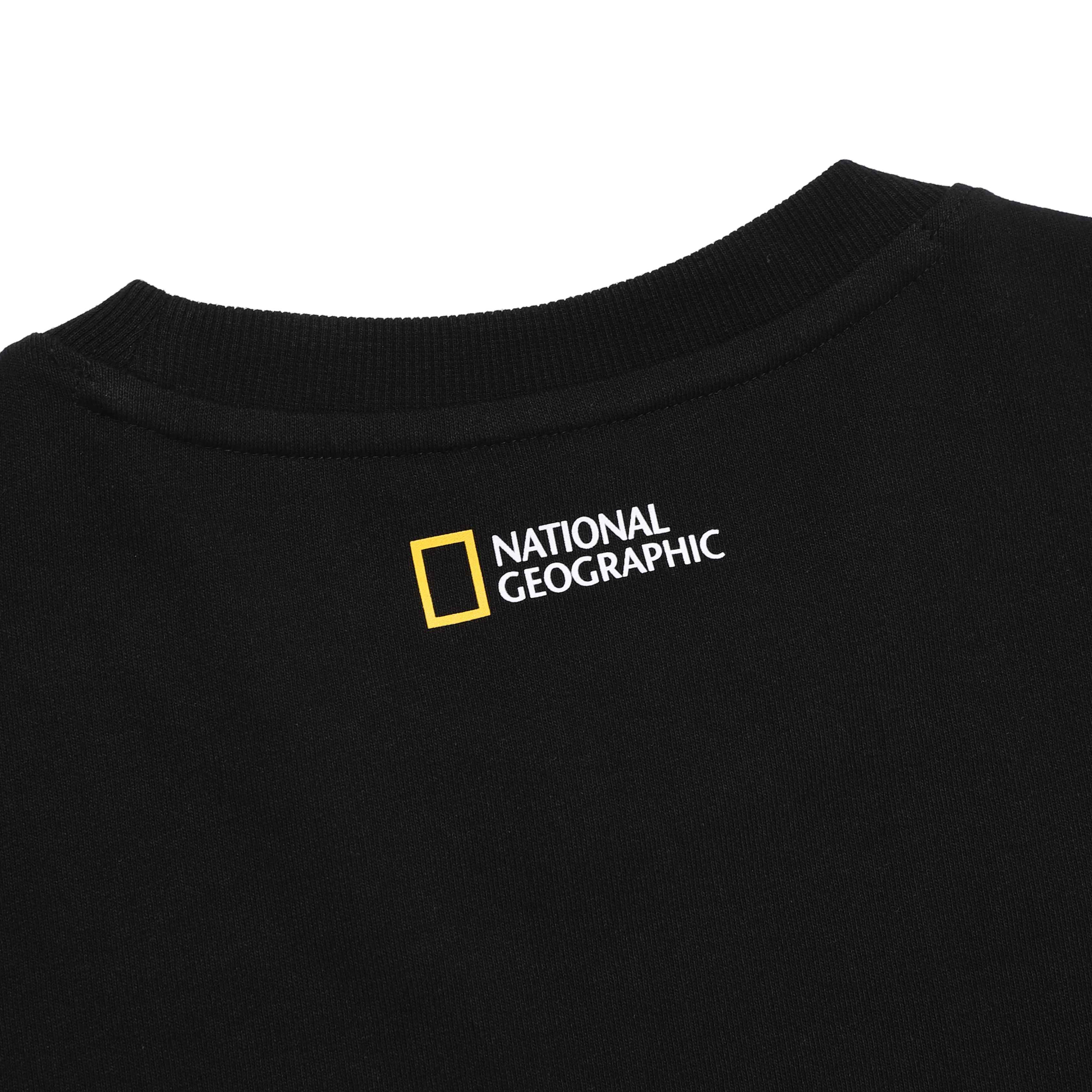 UNISEX OVER FIT GRAPHIC H/TEE BLACK