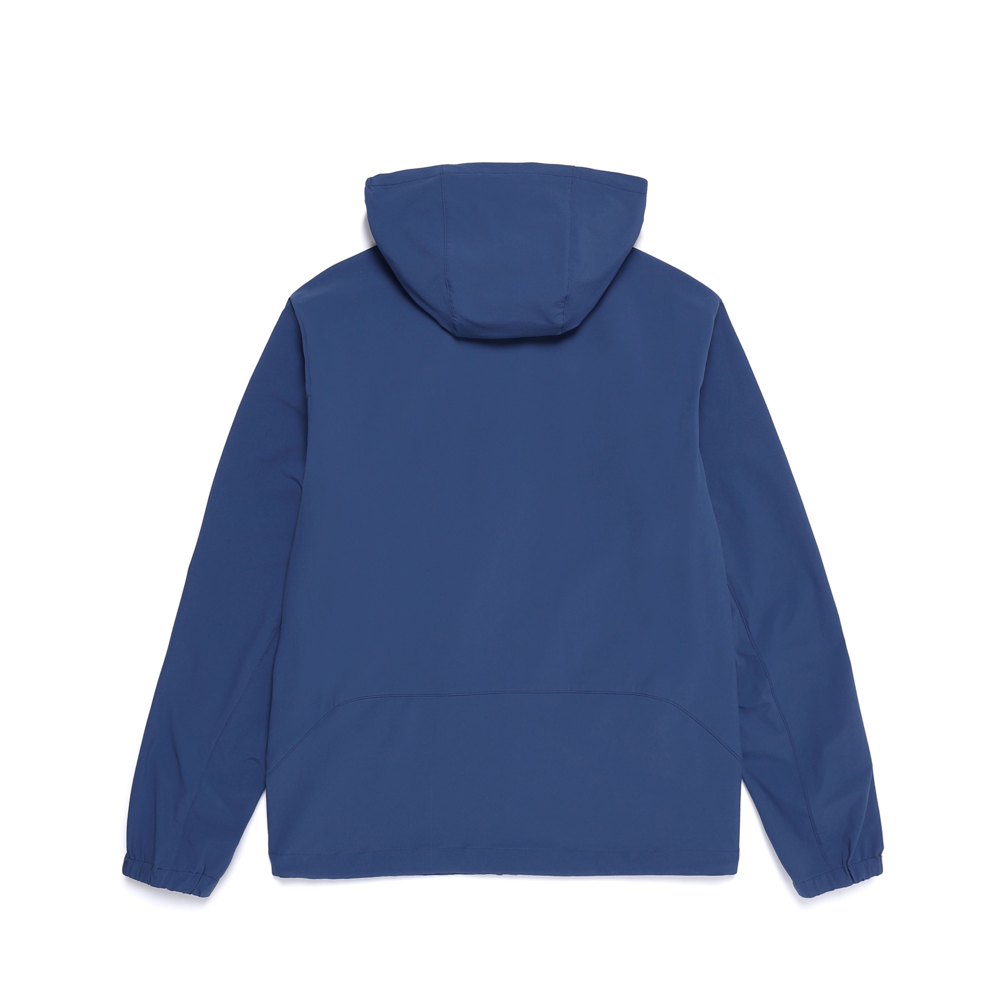 BEID LIGHTWEIGHT HOODED ZIP-UP JACKET BLUE