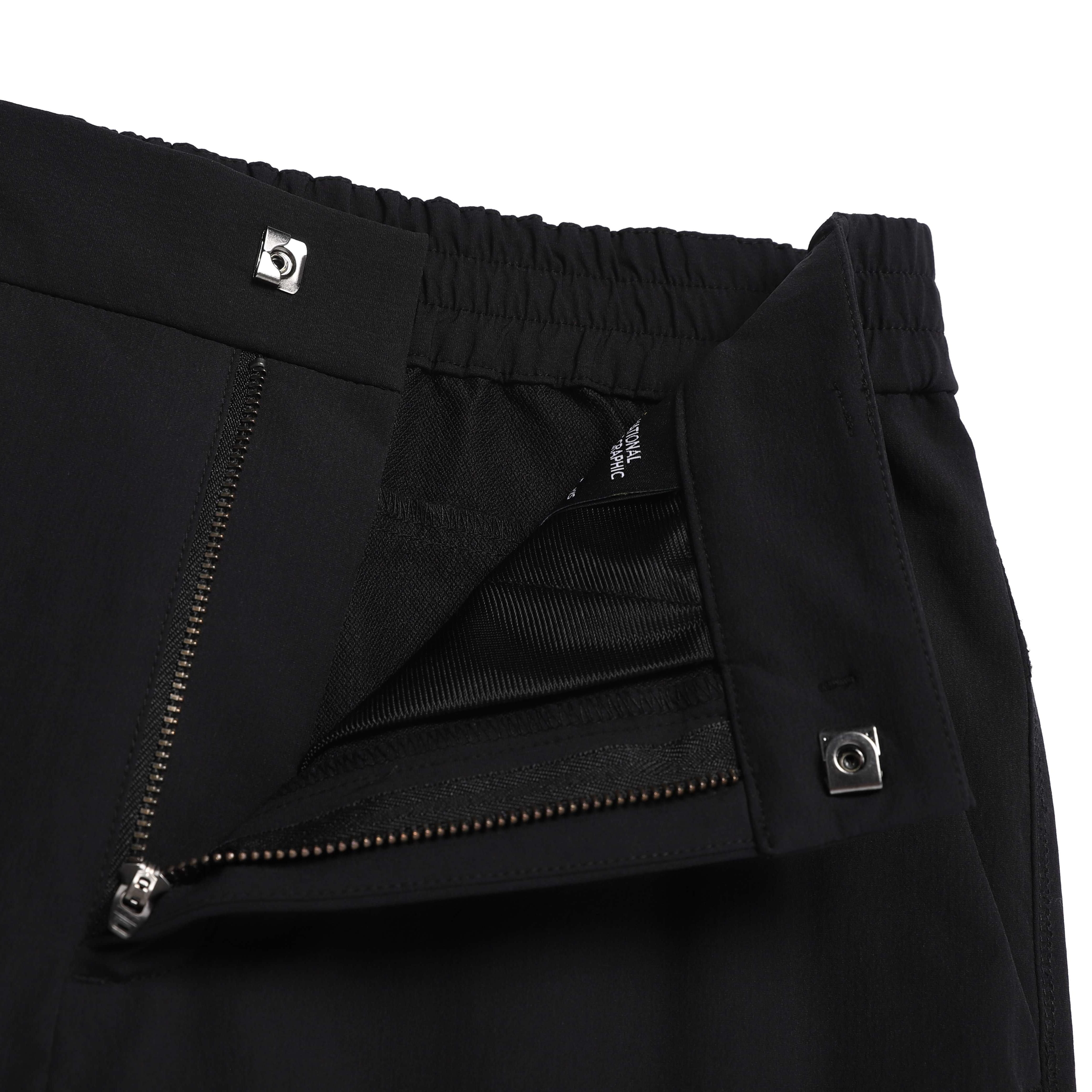 WOMEN HIGH STRETCH BRUSH PANTS BLACK