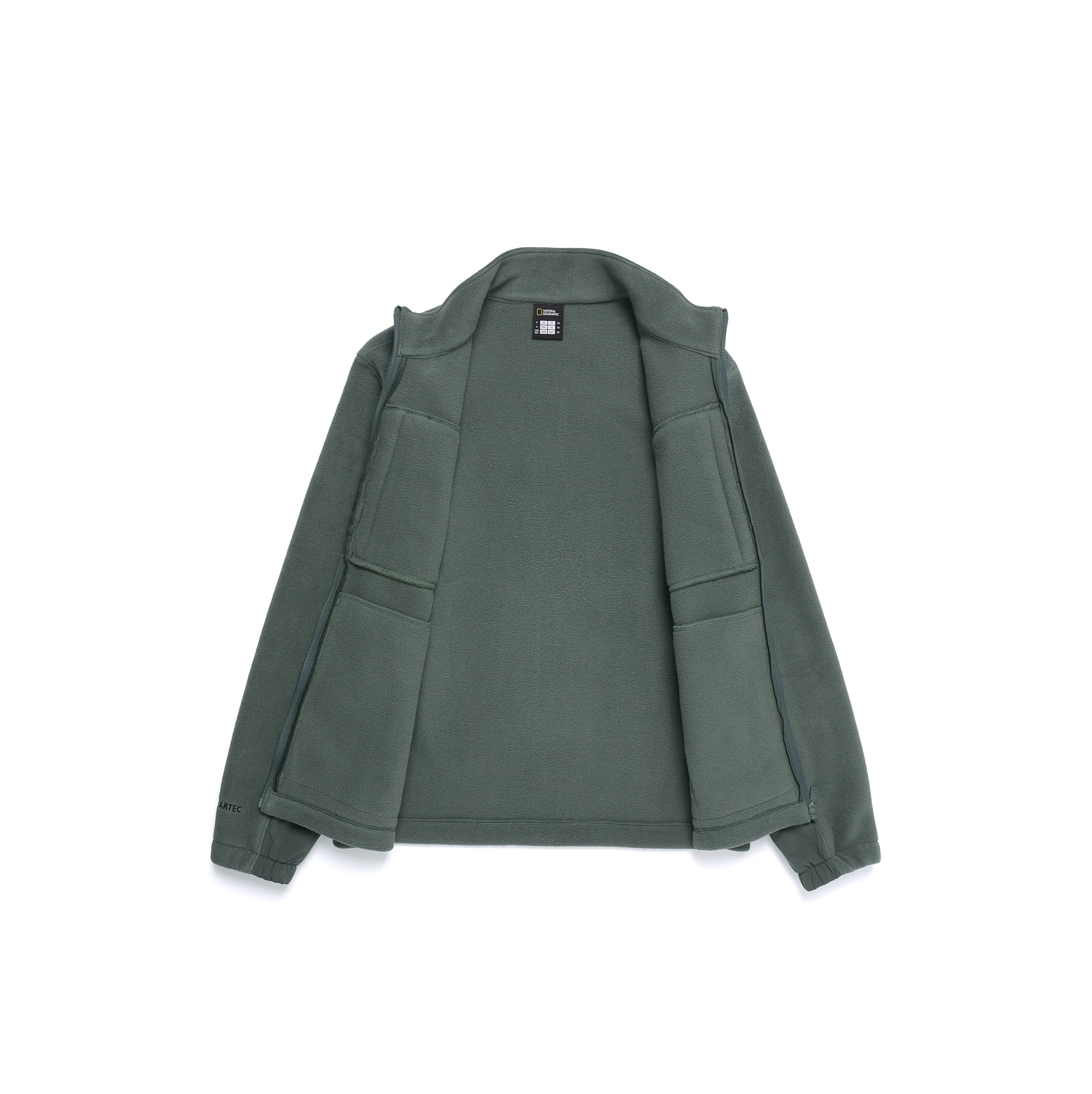 [POLARTEC] NAOS WOVEN COLOR-BLOCK FULL-ZIP JACKET KHAKI