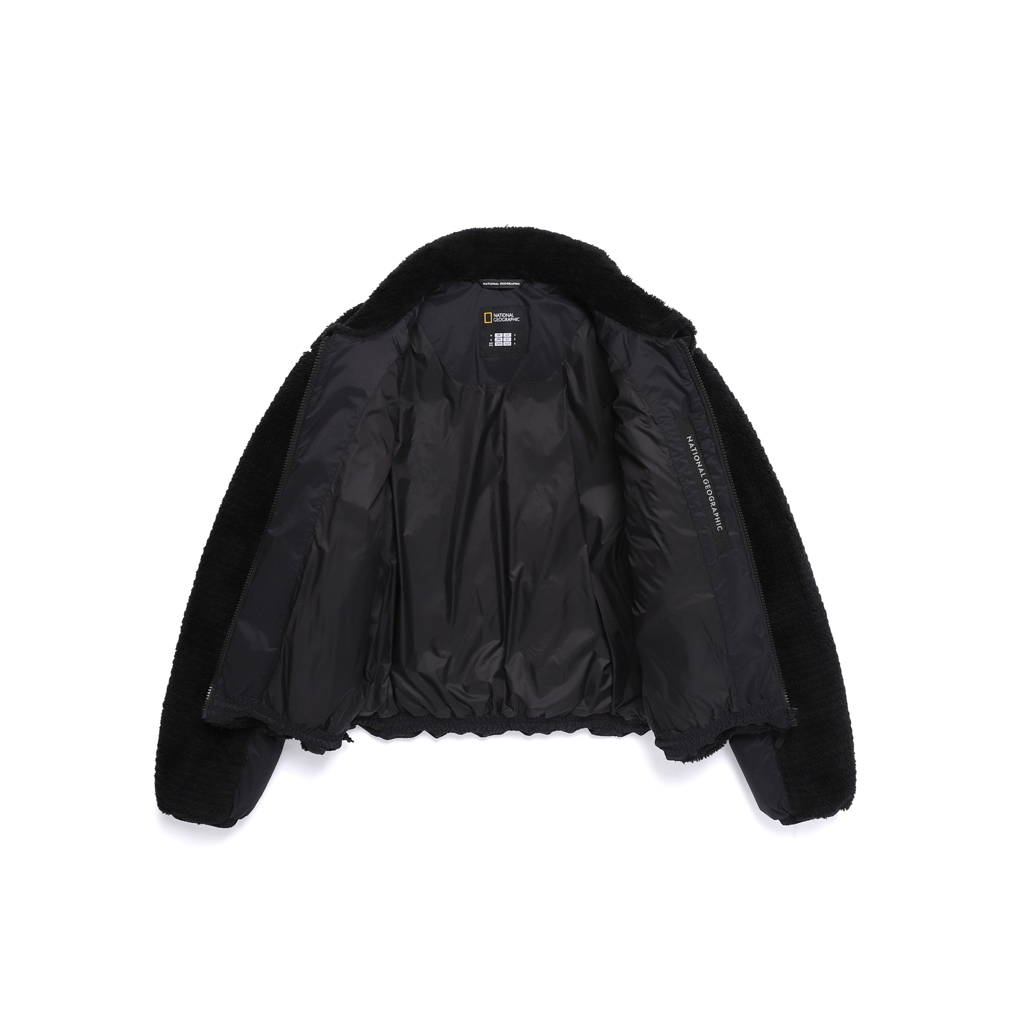 WOMEN ECO FUR HYBRID JUMPER BLACK