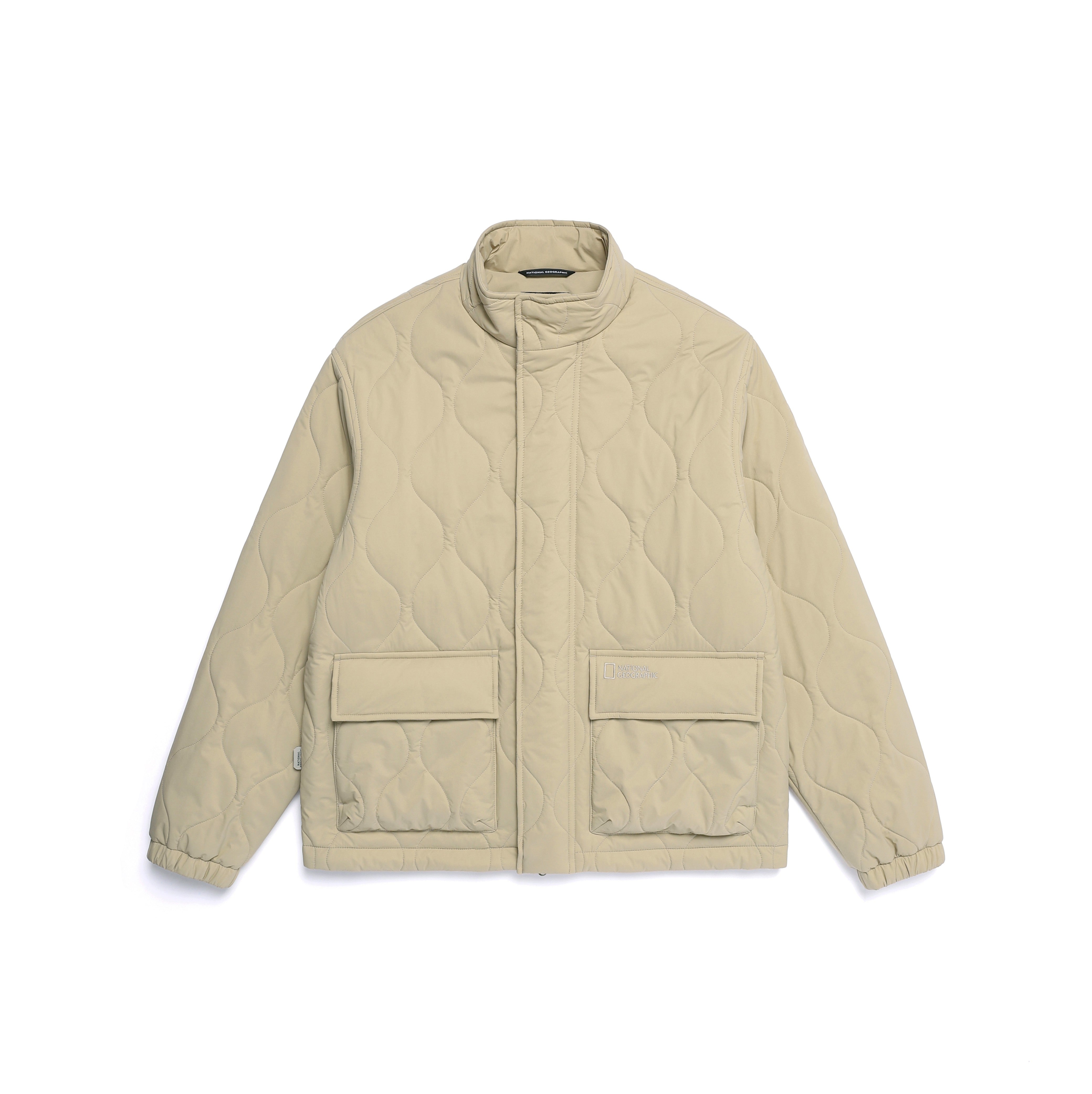 NRN QUILTED PADDING JUMPER MOURNING BEIGE