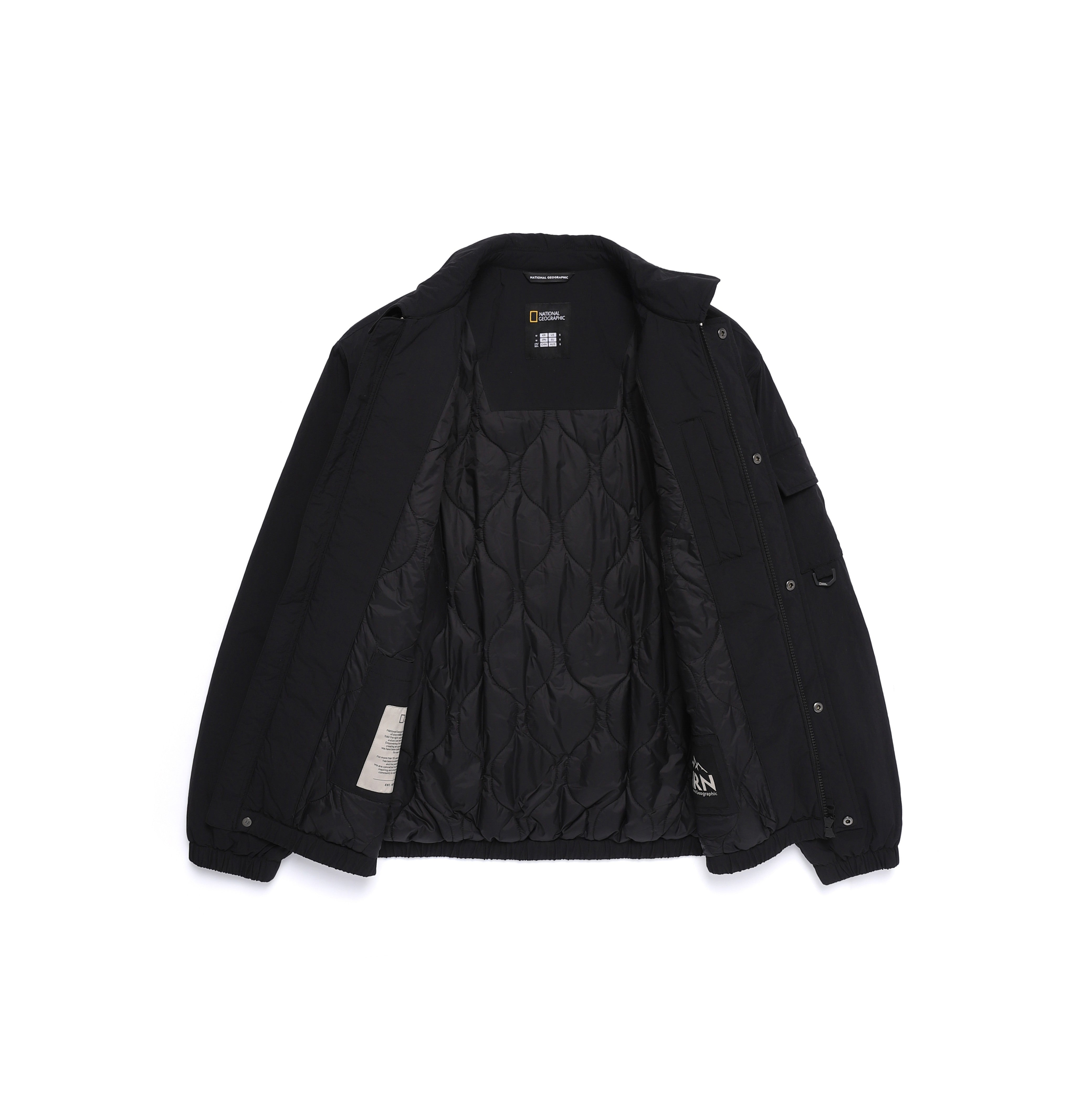 NRN WASHED PADDED BLOUSON JUMPER BLACK