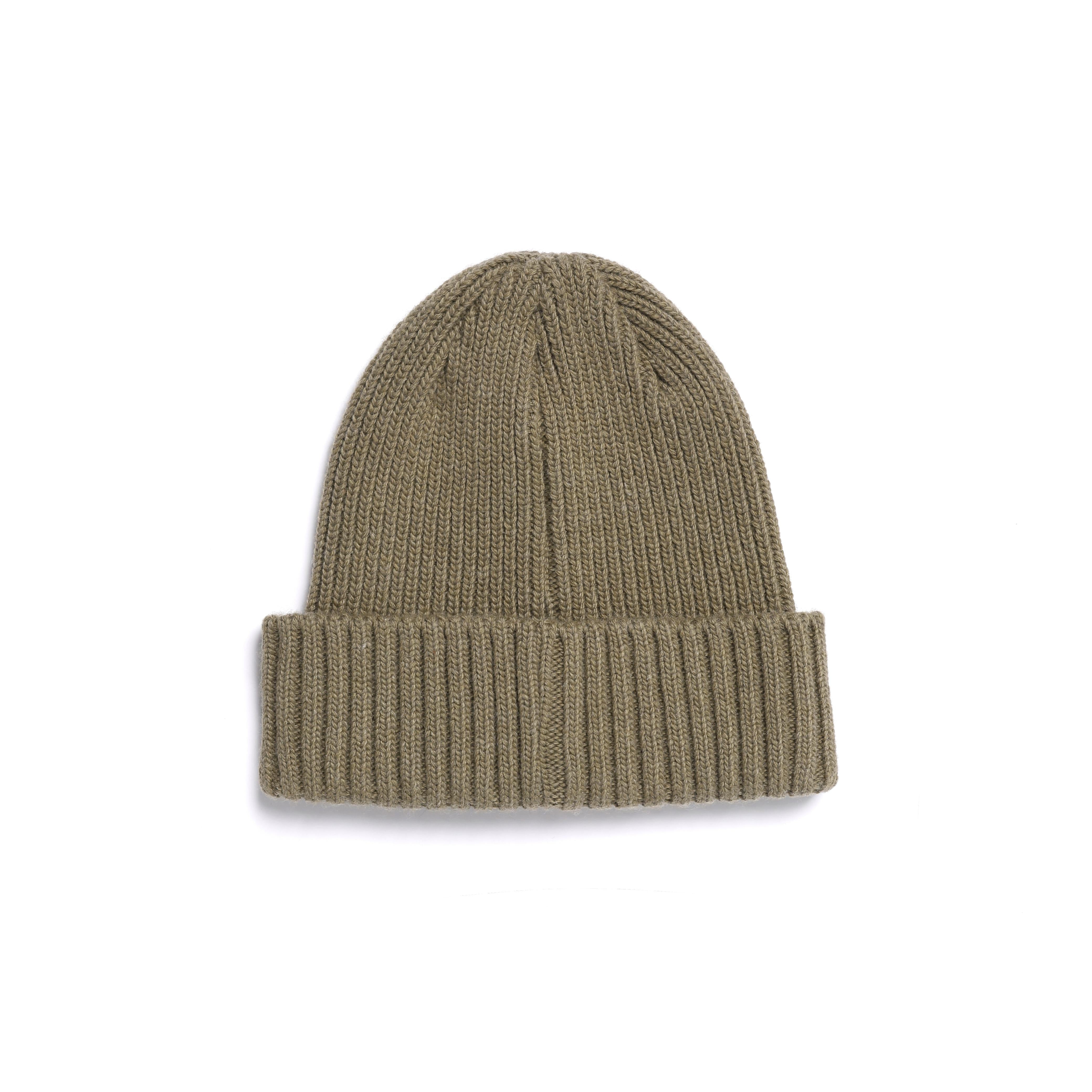 CASHMERE WOOL MIDDLE BEANIE KHAKI