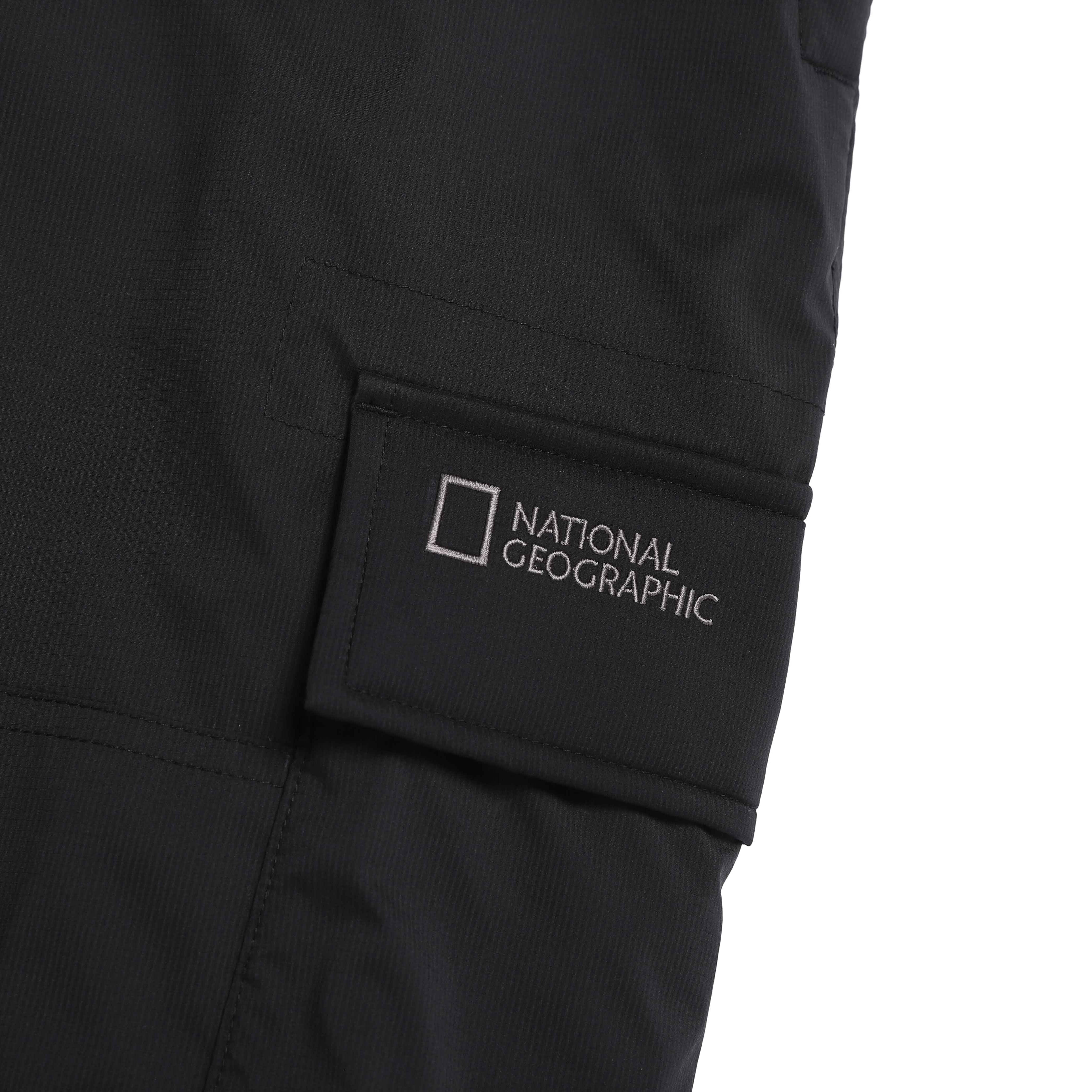 NRN SEMI-LOOSE PADDING PANTS BLACK