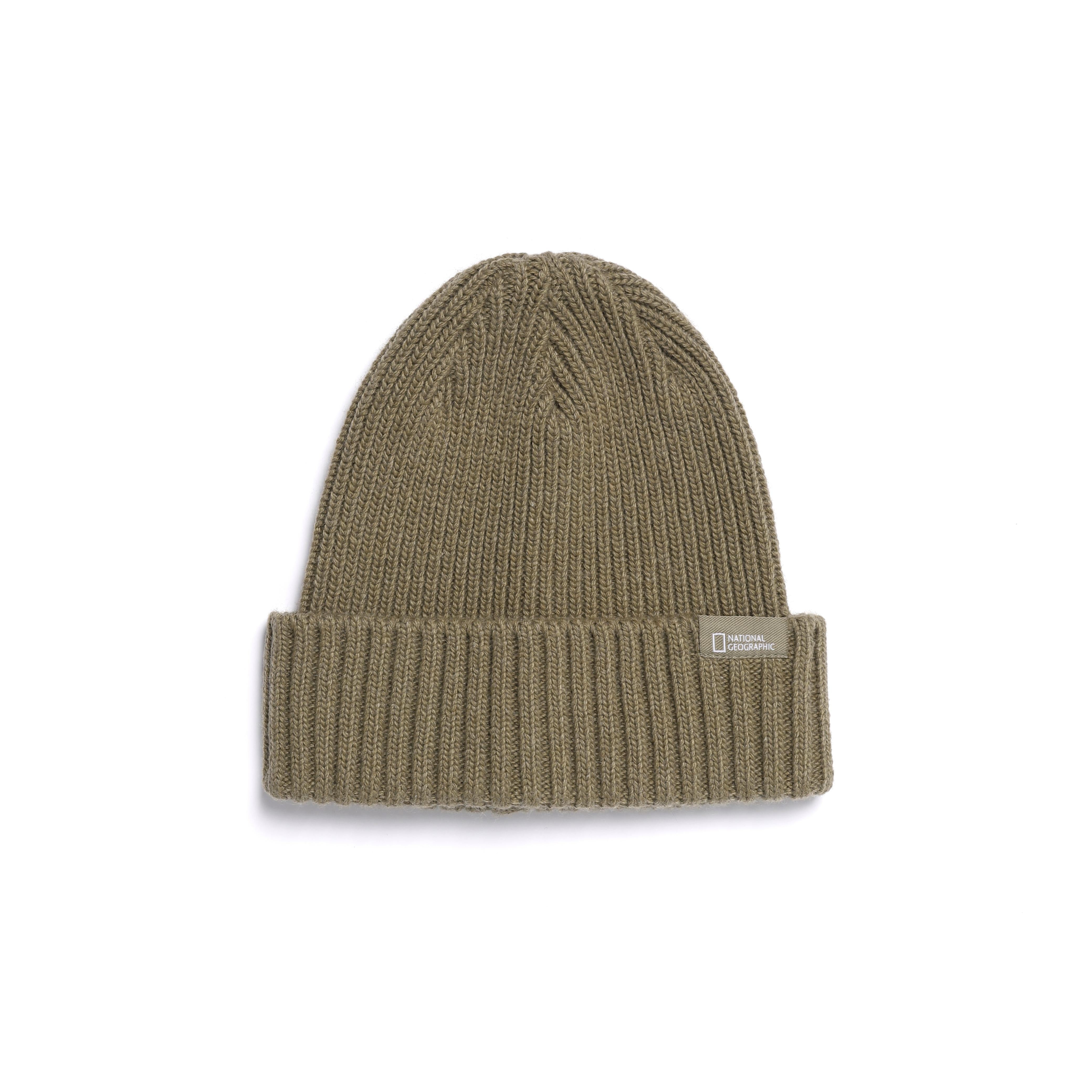 CASHMERE WOOL MIDDLE BEANIE KHAKI