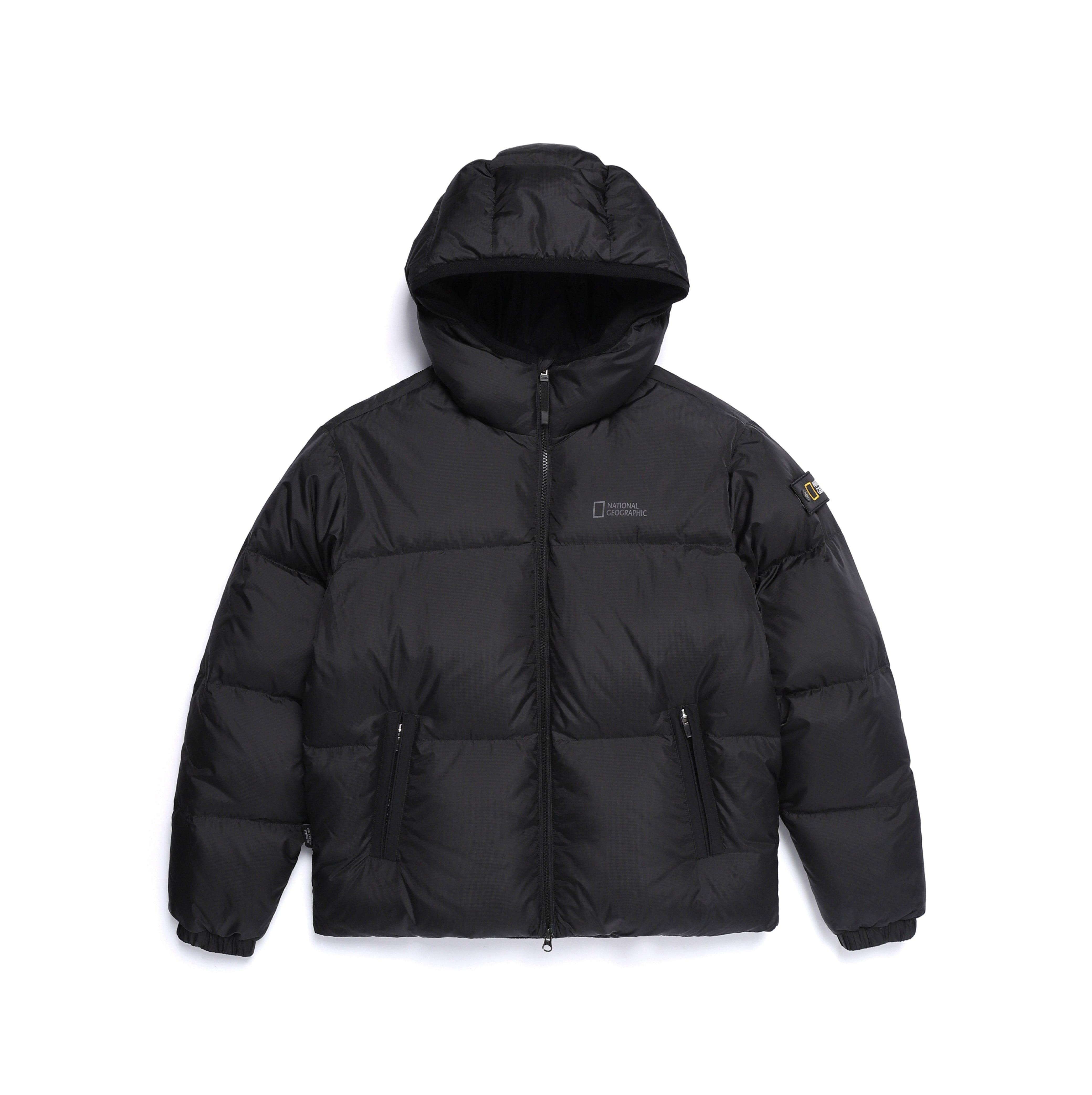 EIRA SHORT LENGTH HOODIE GOOSE DOWN JUMPER HITAM