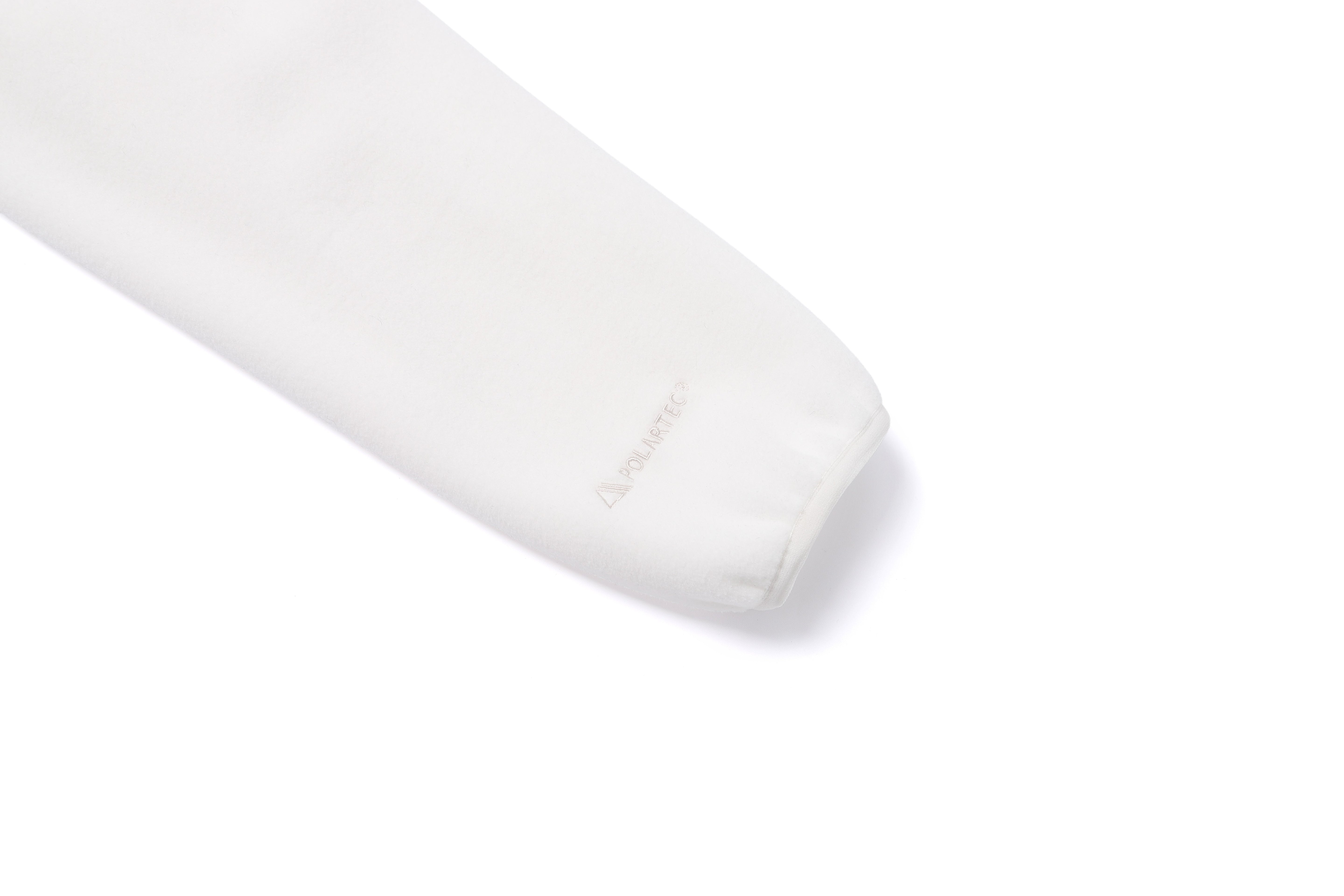 [POLARTEC] WOMEN NAOS FLEECE HALF ZIP UP HOODIE O/WHITE