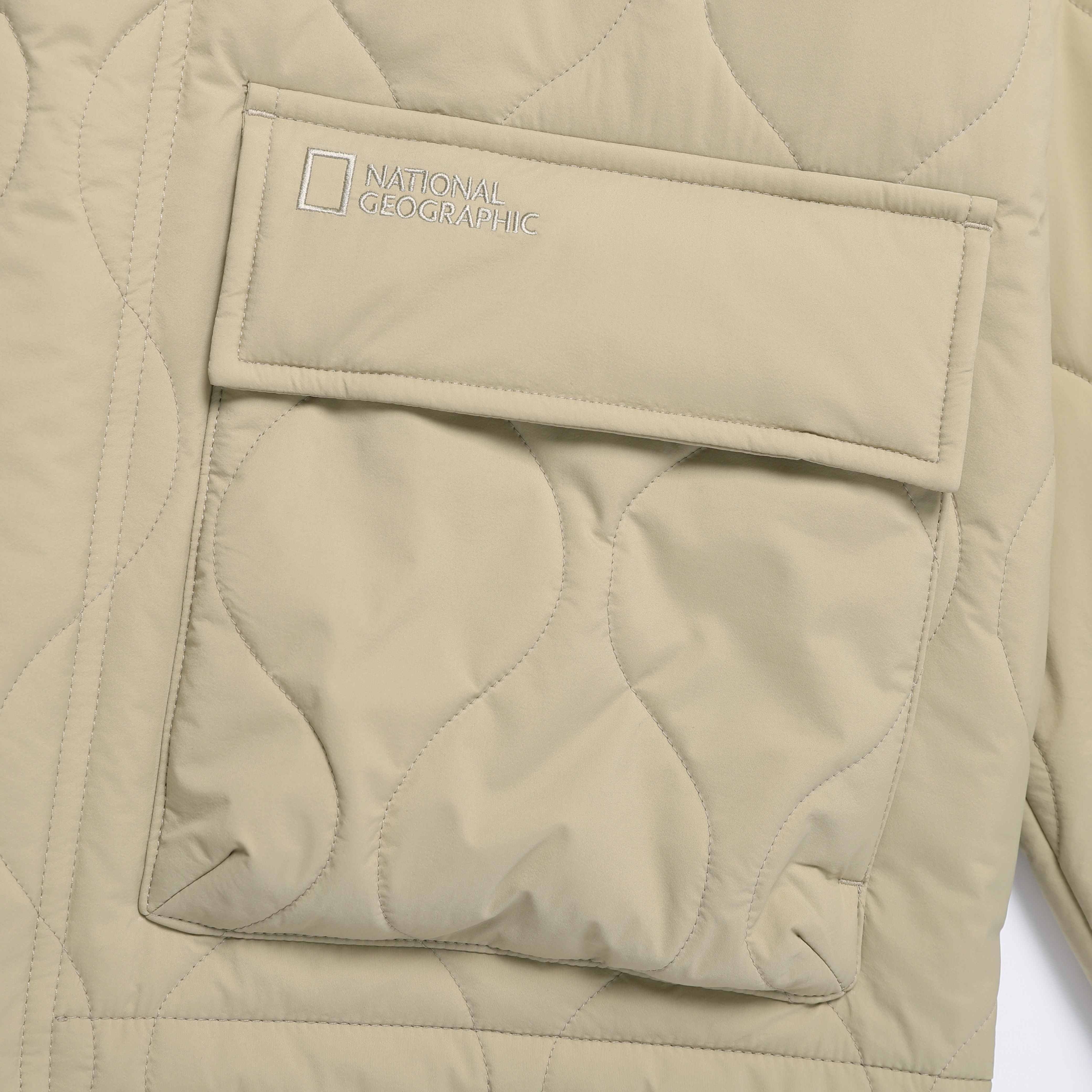 NRN QUILTED PADDING JUMPER MOURNING BEIGE