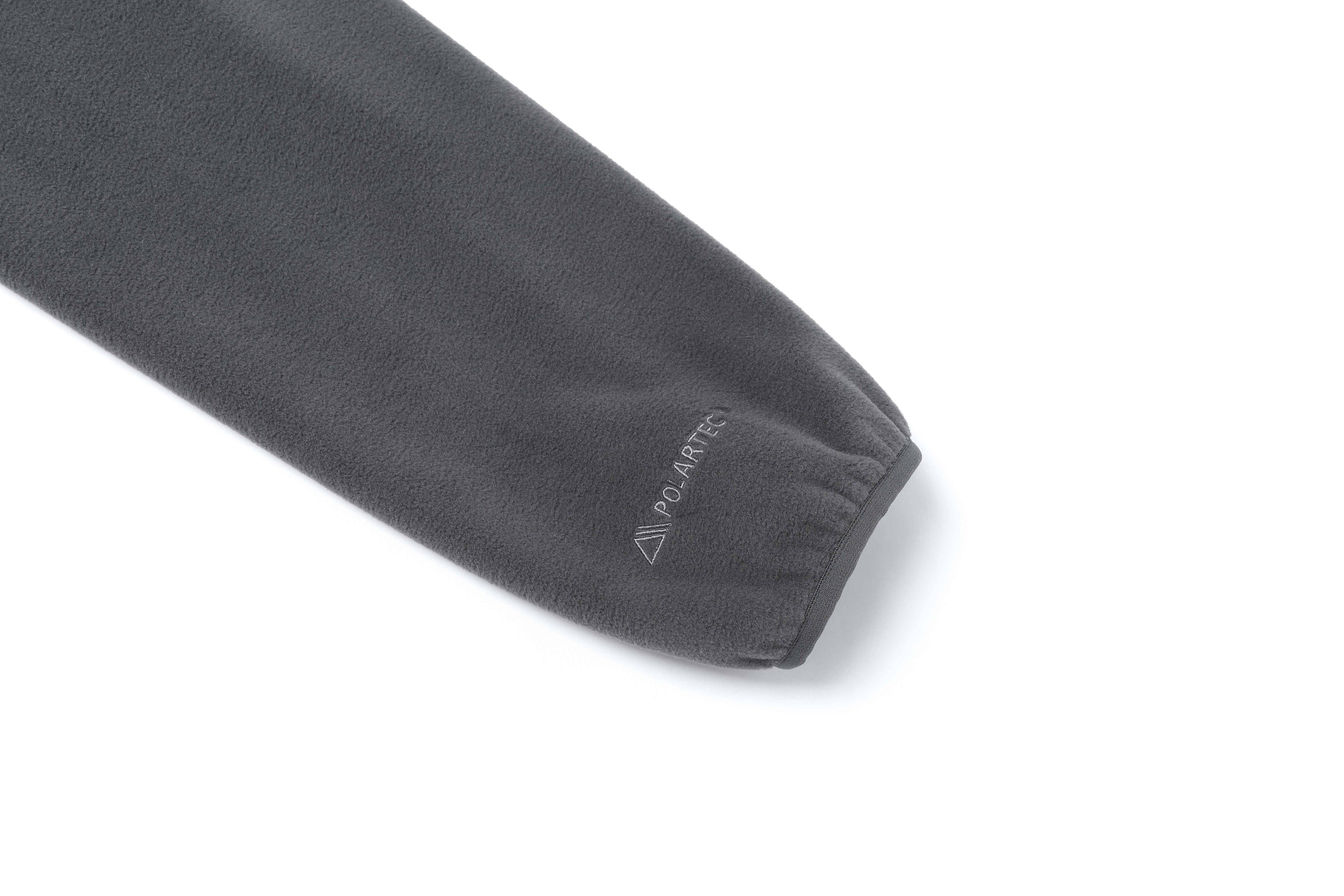 [POLARTEC] WOMEN NAOS FLEECE HALF ZIP UP HOODIE IRON GREY