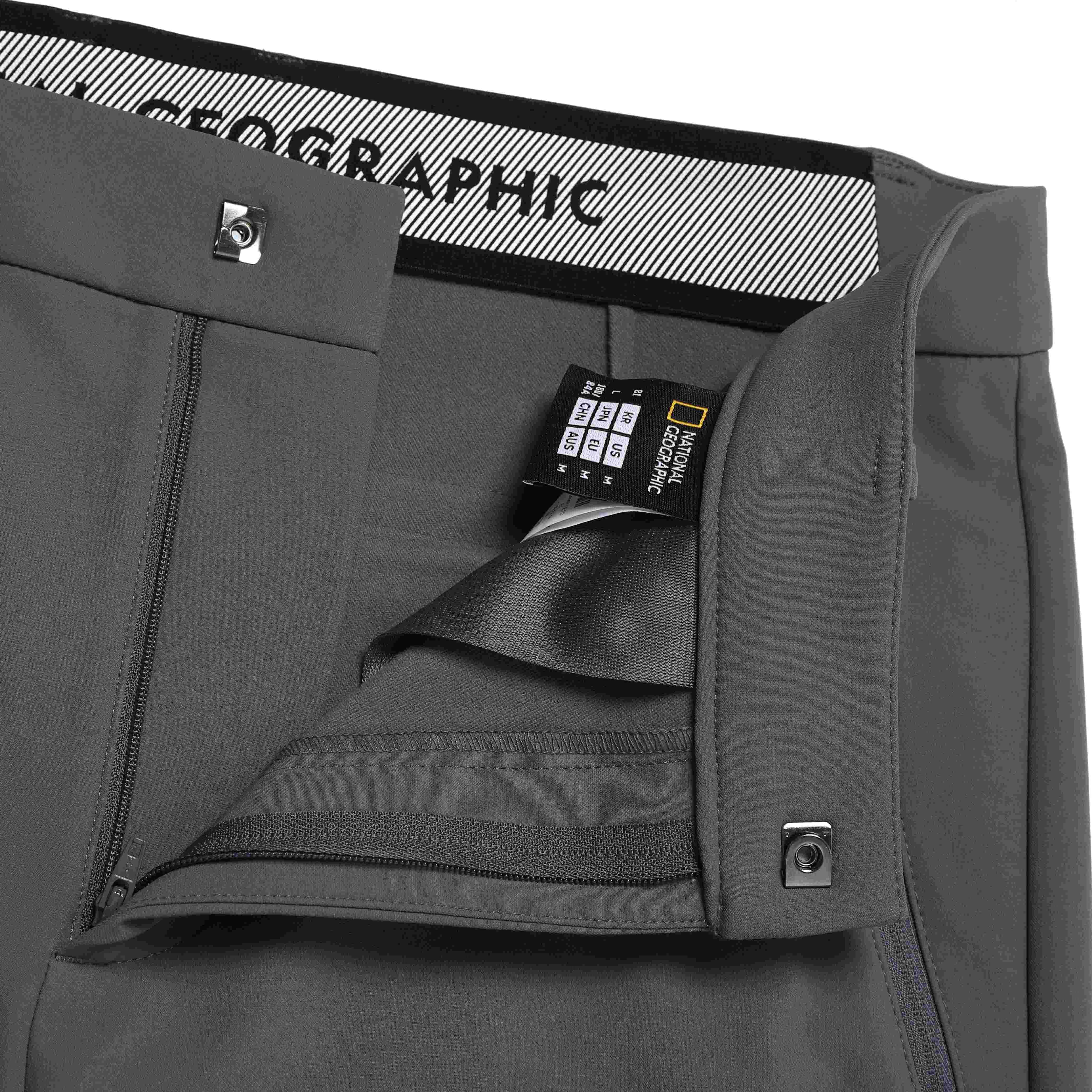 HIGH STRETCH BRUSHED PANTS IRON GREY