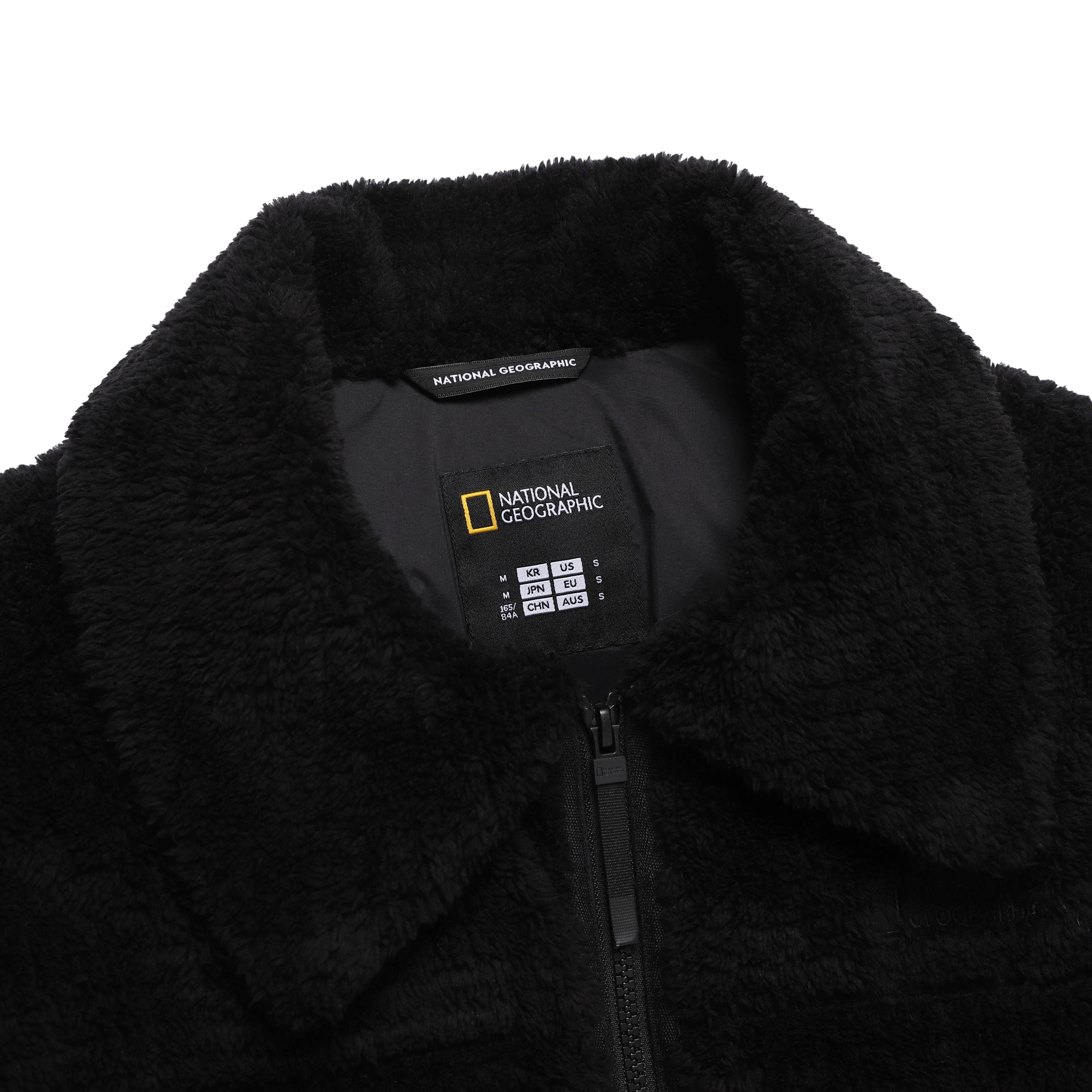 WOMEN ECO FUR HYBRID JUMPER BLACK