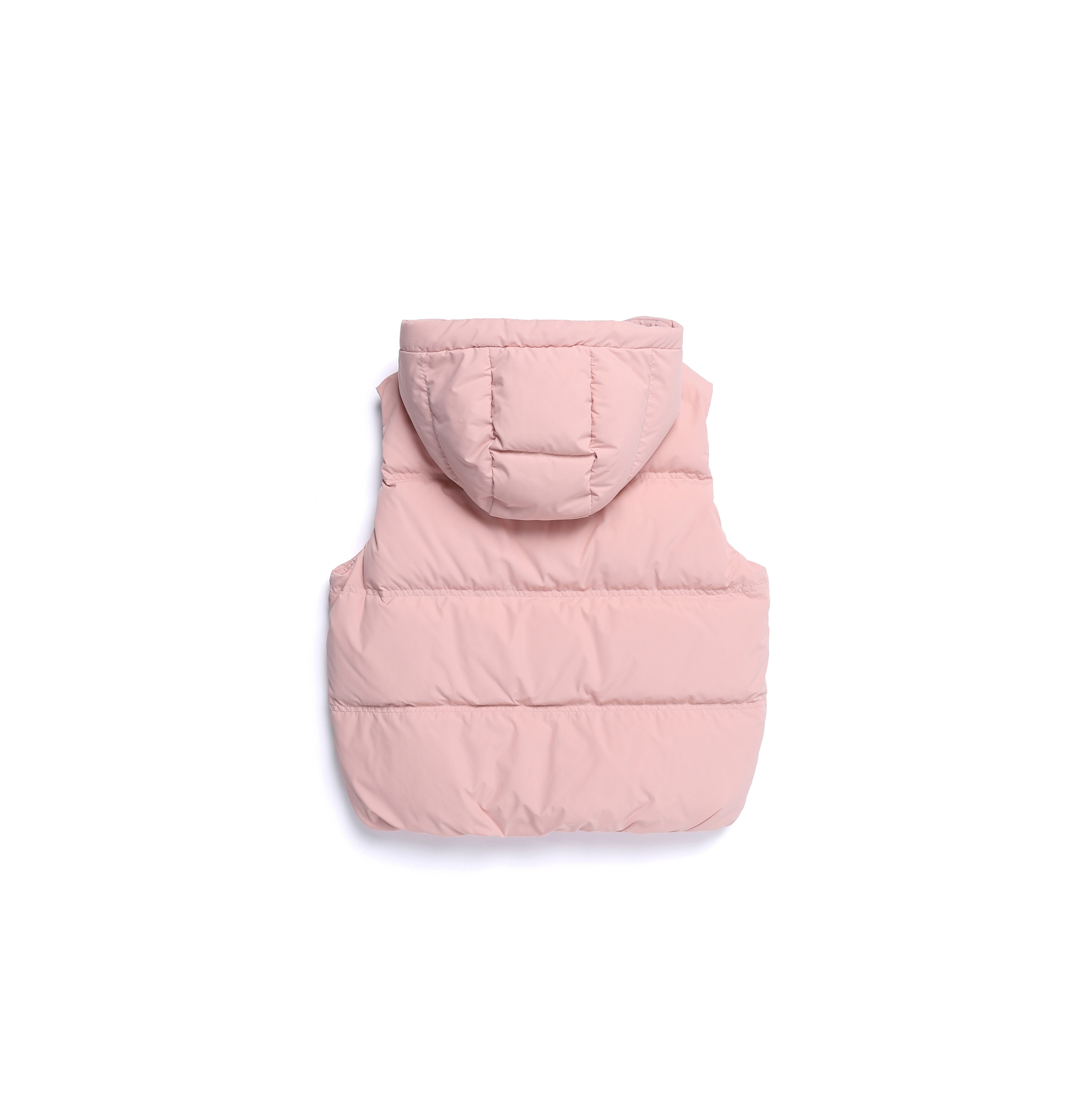 WOMEN CRASSA HOODIE DUCK DOWN VEST PINK