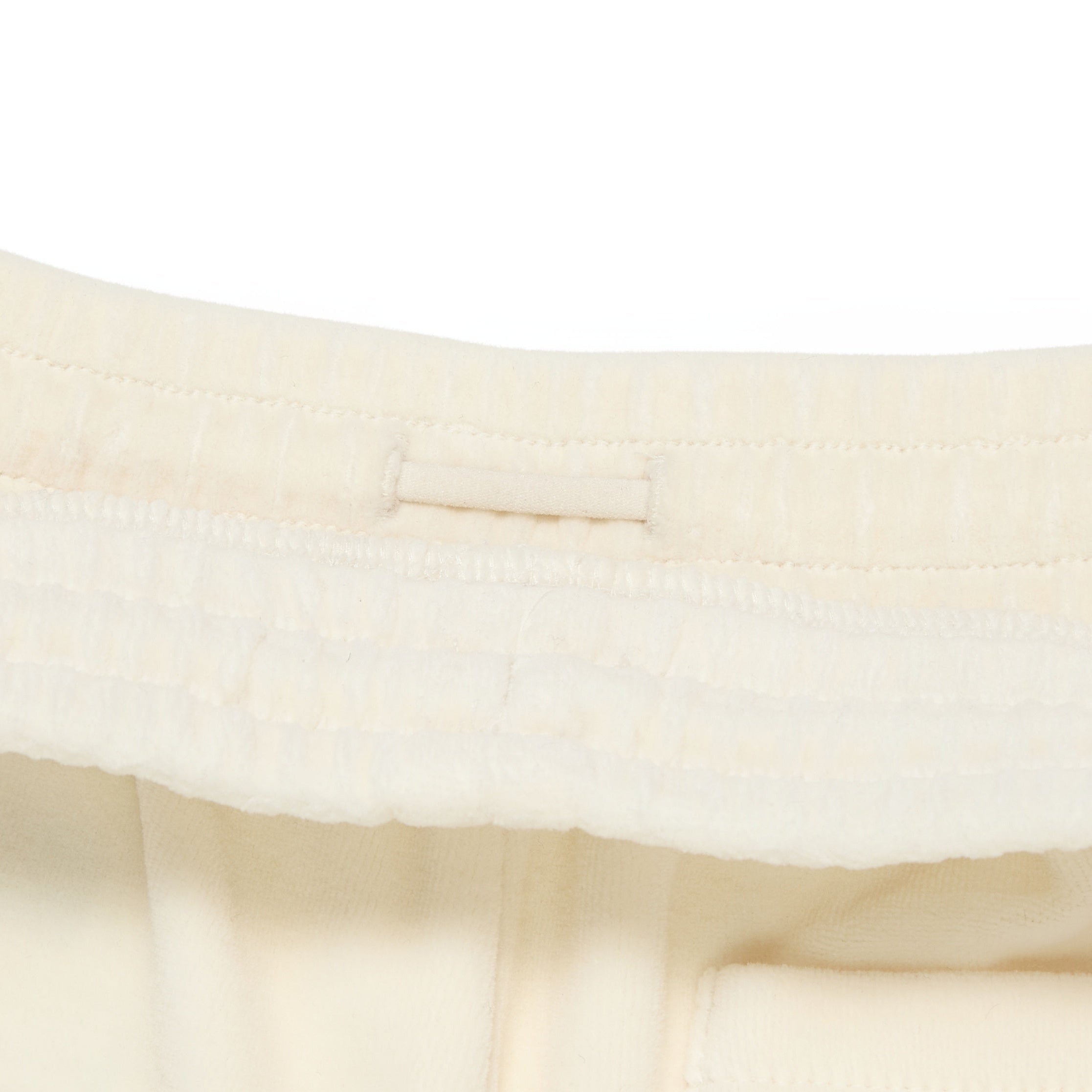 KIDS VELOUR WIDE-FIT TRAINING PANTS CREAM