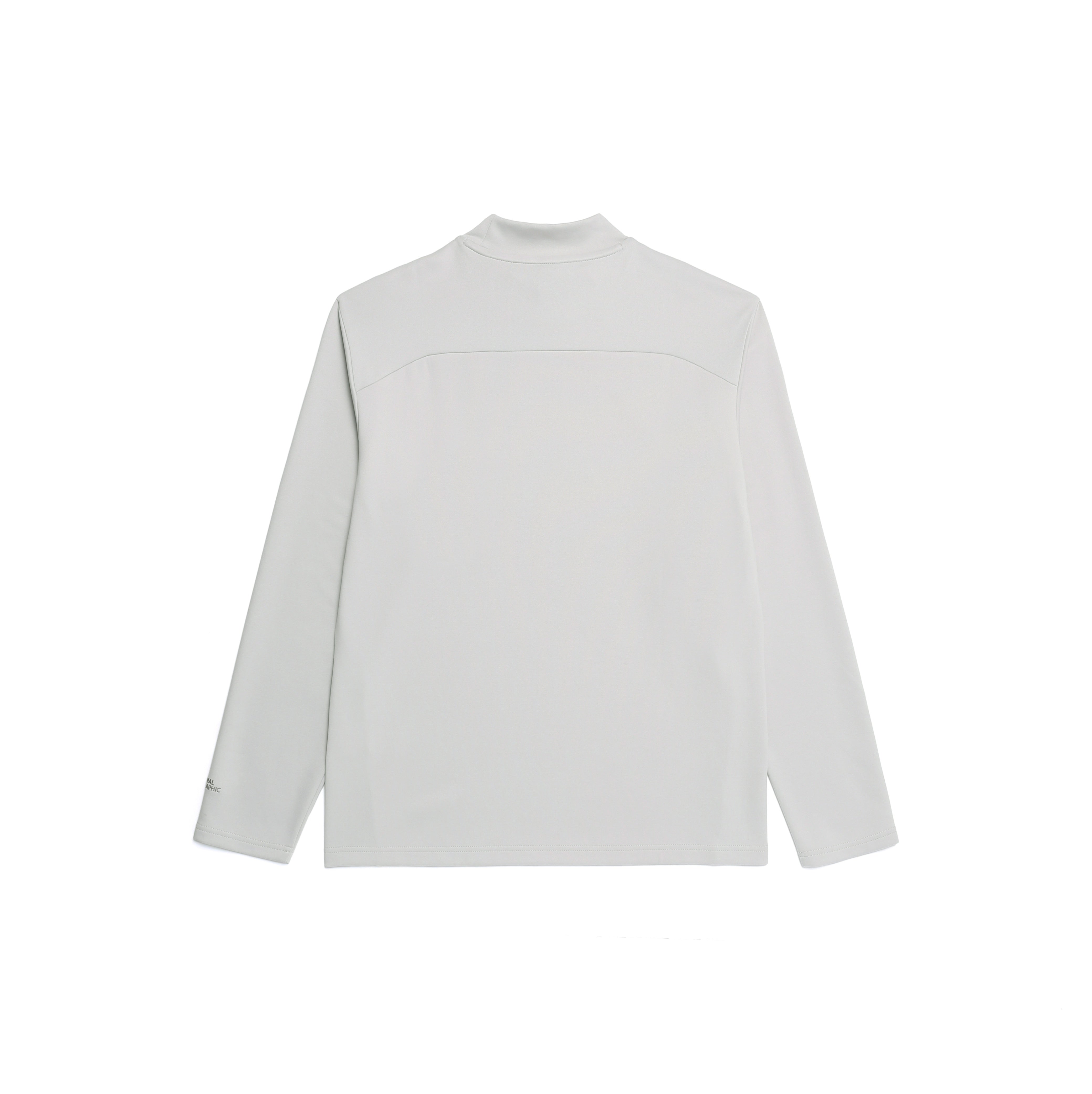 HALF-NECK LONG SLEEVE T-SHIRT L/GREY