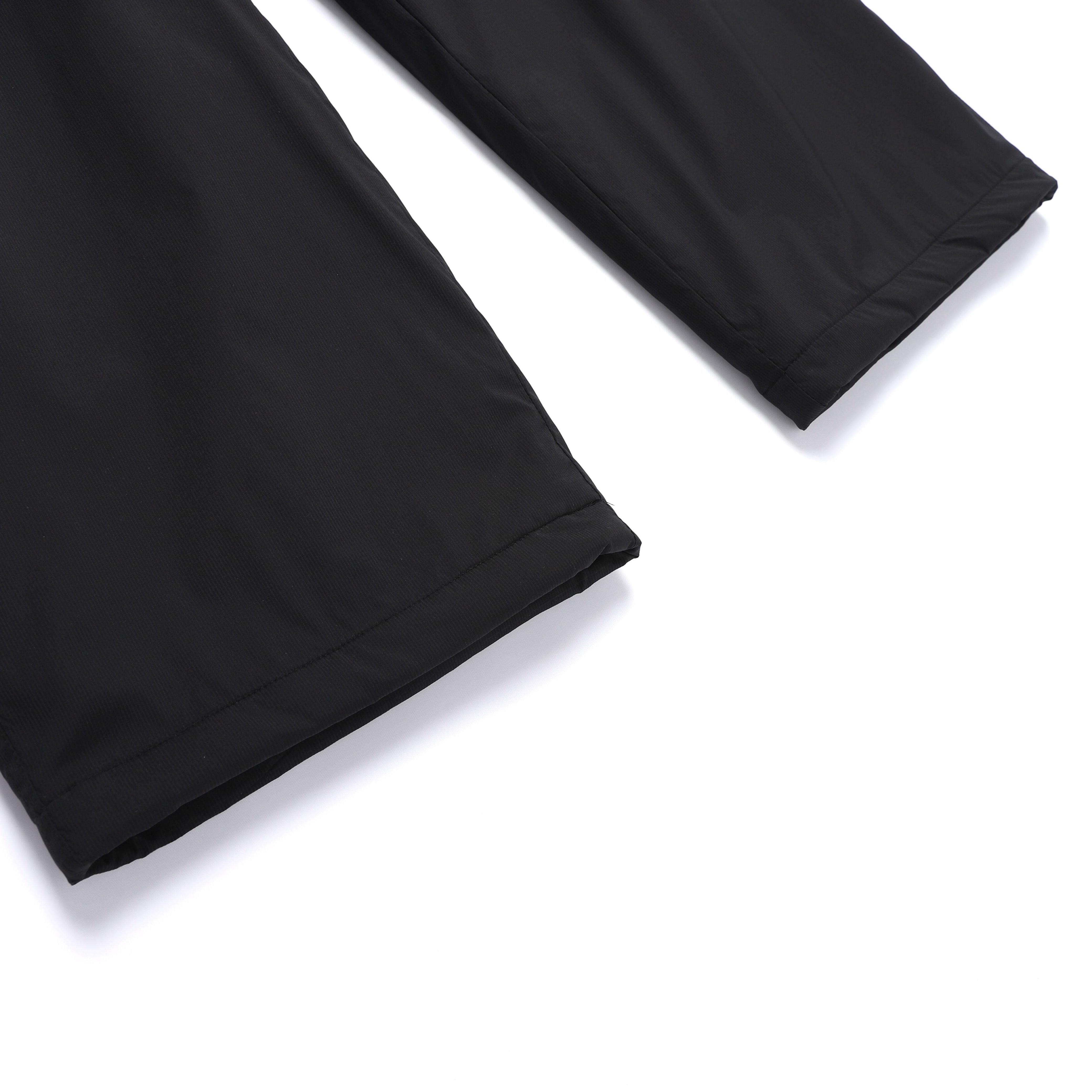 NRN SEMI-LOOSE PADDING PANTS BLACK