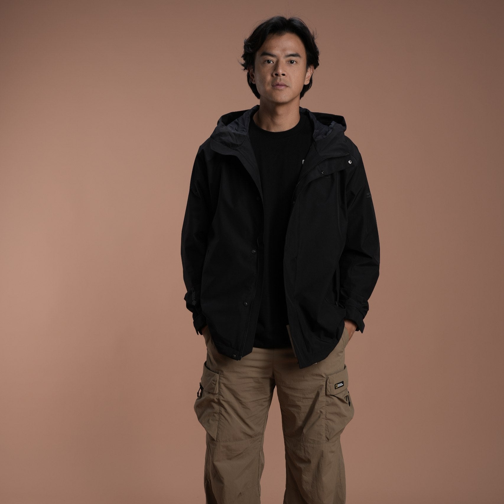 URBAN WINDSTOPPER GORETEX 2L HOODIE JACKET CARBON BLACK