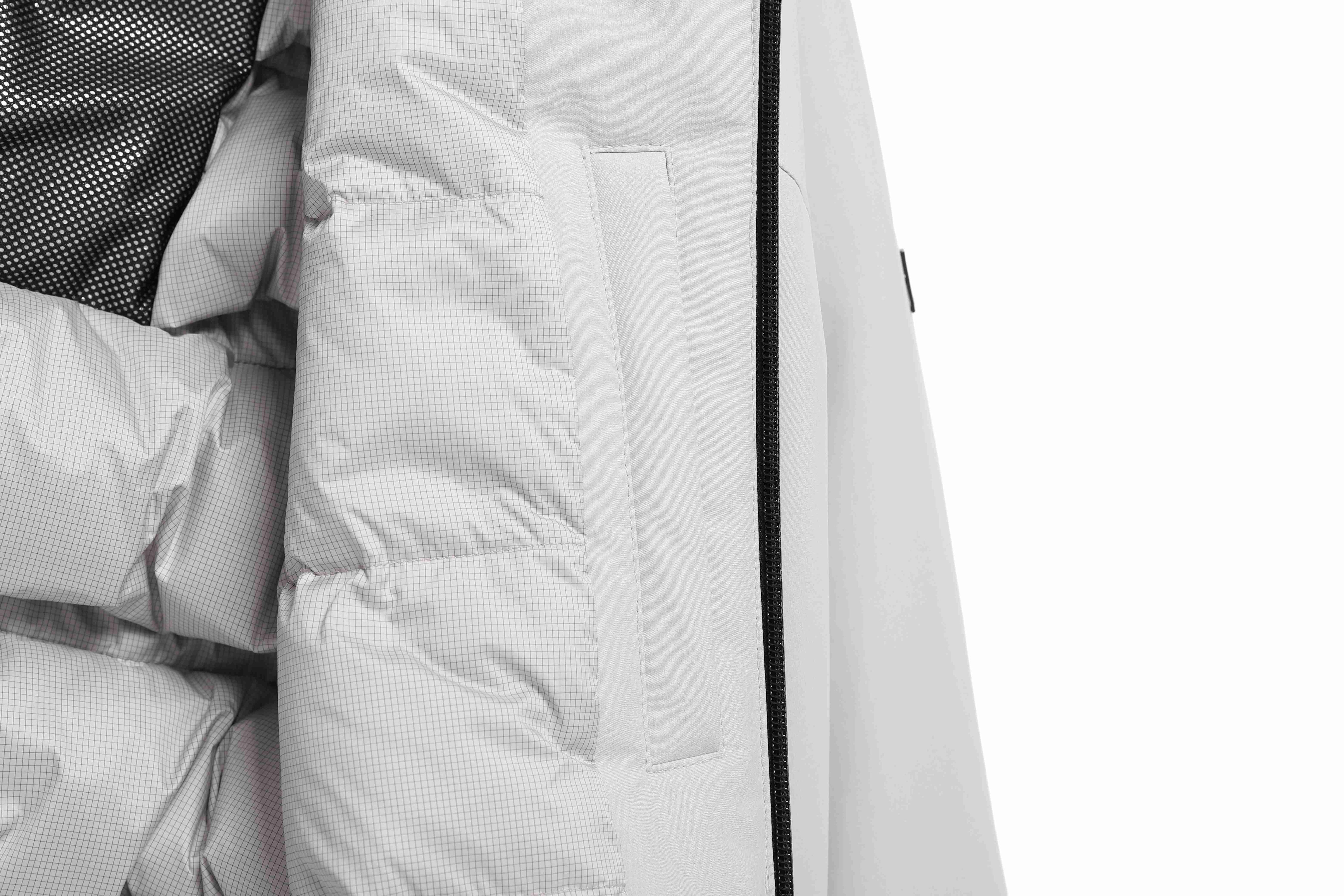 ANTARES 3 LAYERS INQUILTING GOOSE DOWN JUMPER L/GREY