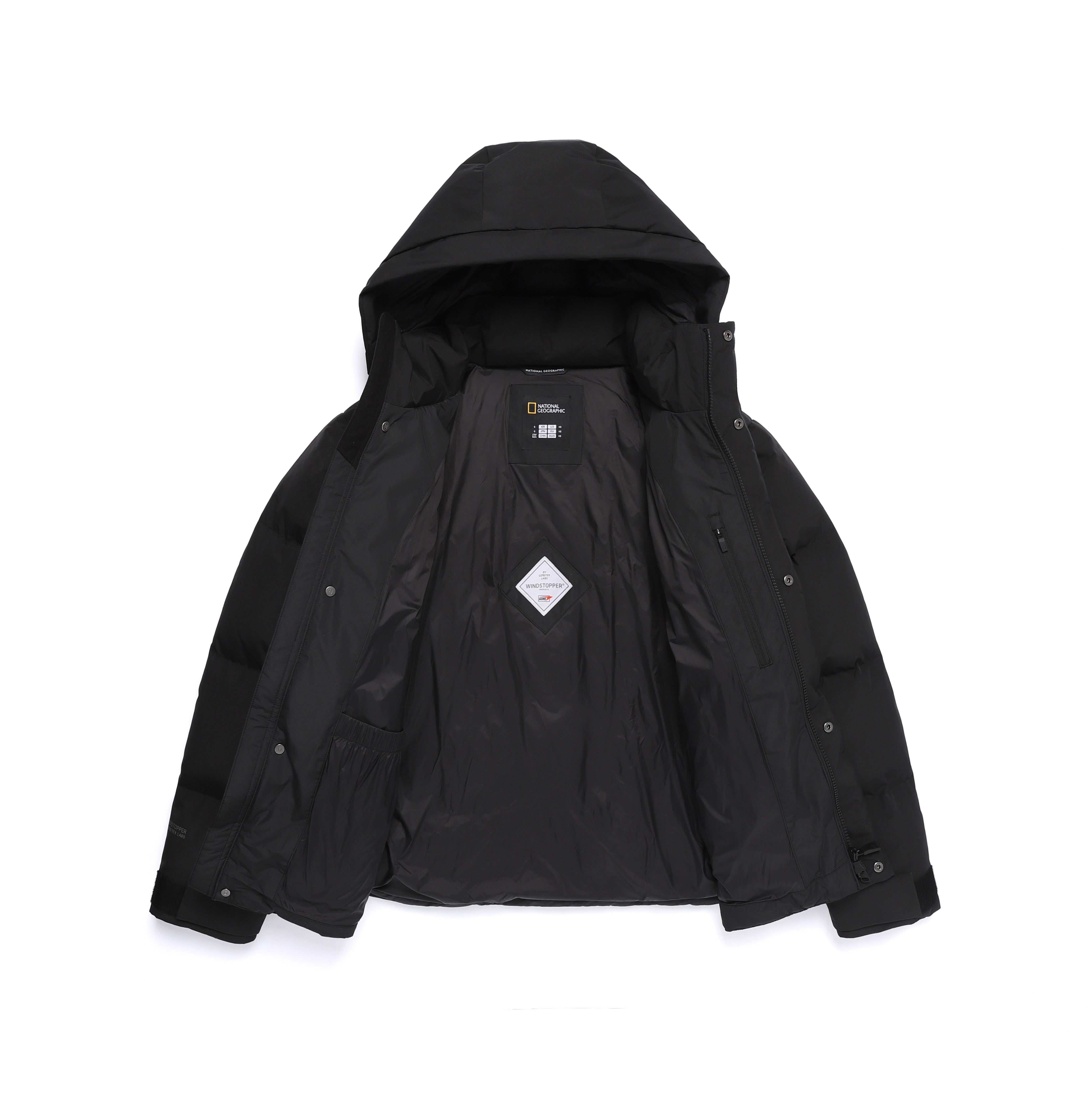 ATLAS WINDSTOPPER BY GORE-TEX LABS SHORT GOOSE DOWN BLACK