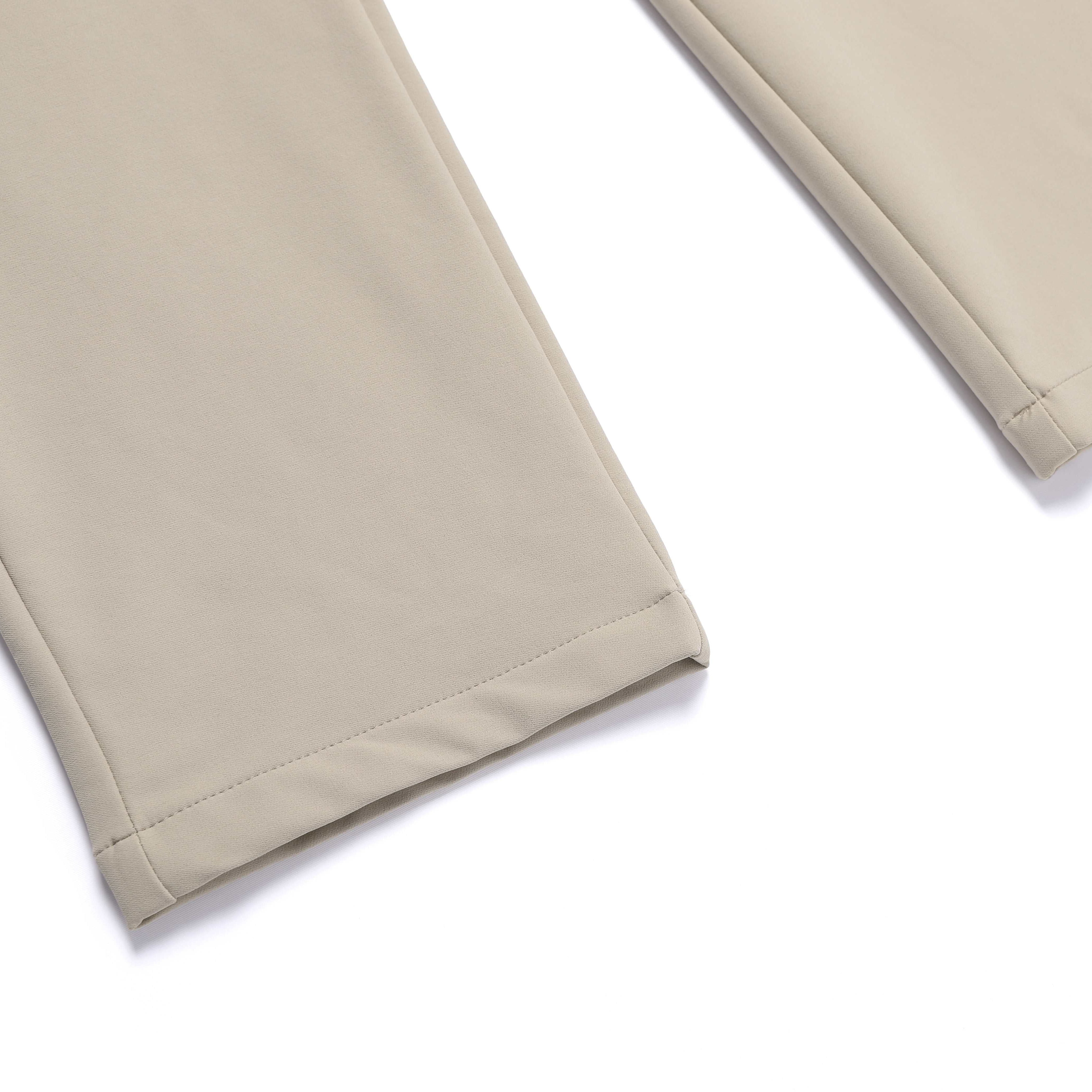 WOMEN HIGH STRETCH BRUSH PANTS MOURNING BEIGE