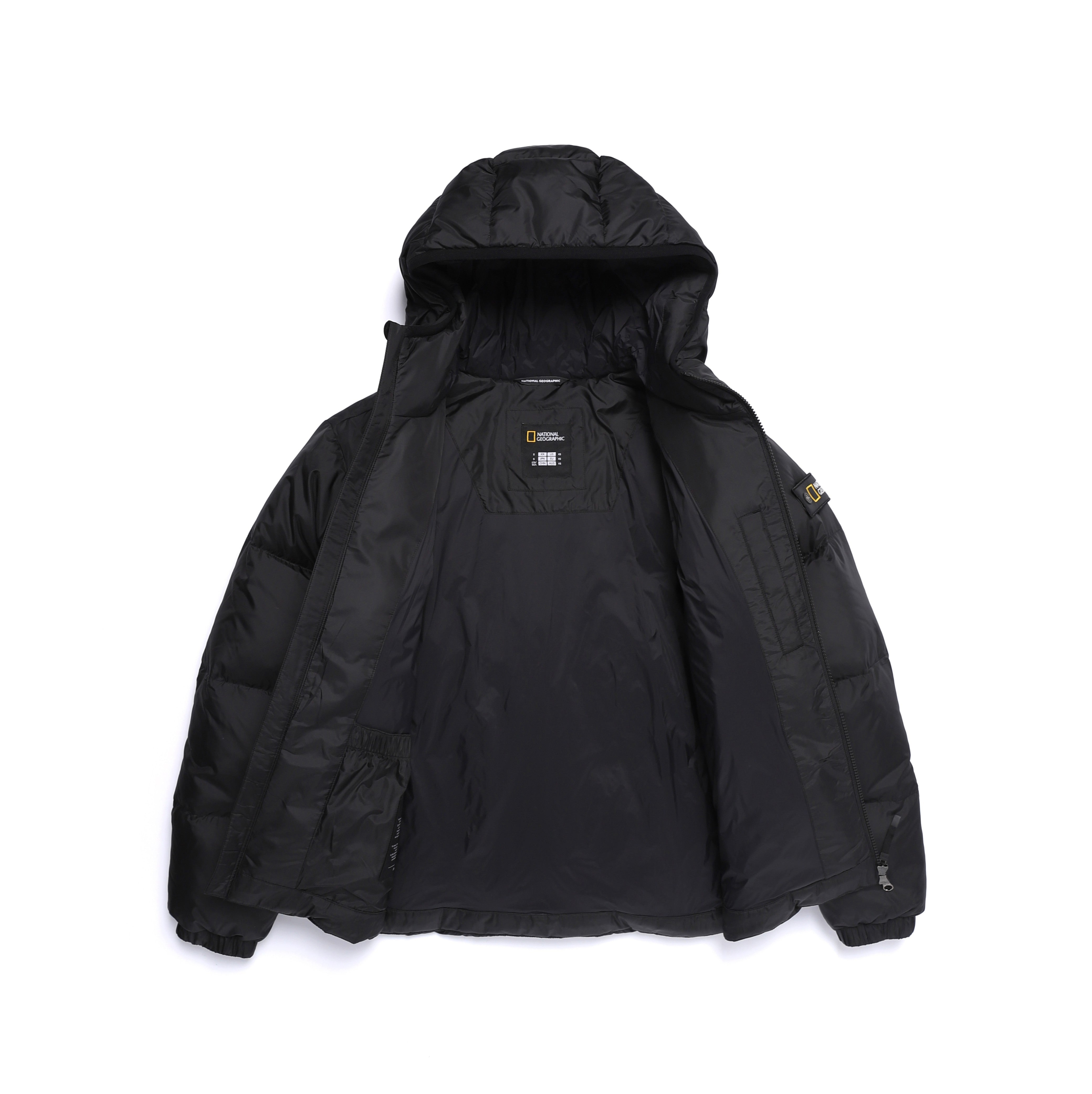 EIRA SHORT LENGTH HOODIE GOOSE DOWN JUMPER HITAM