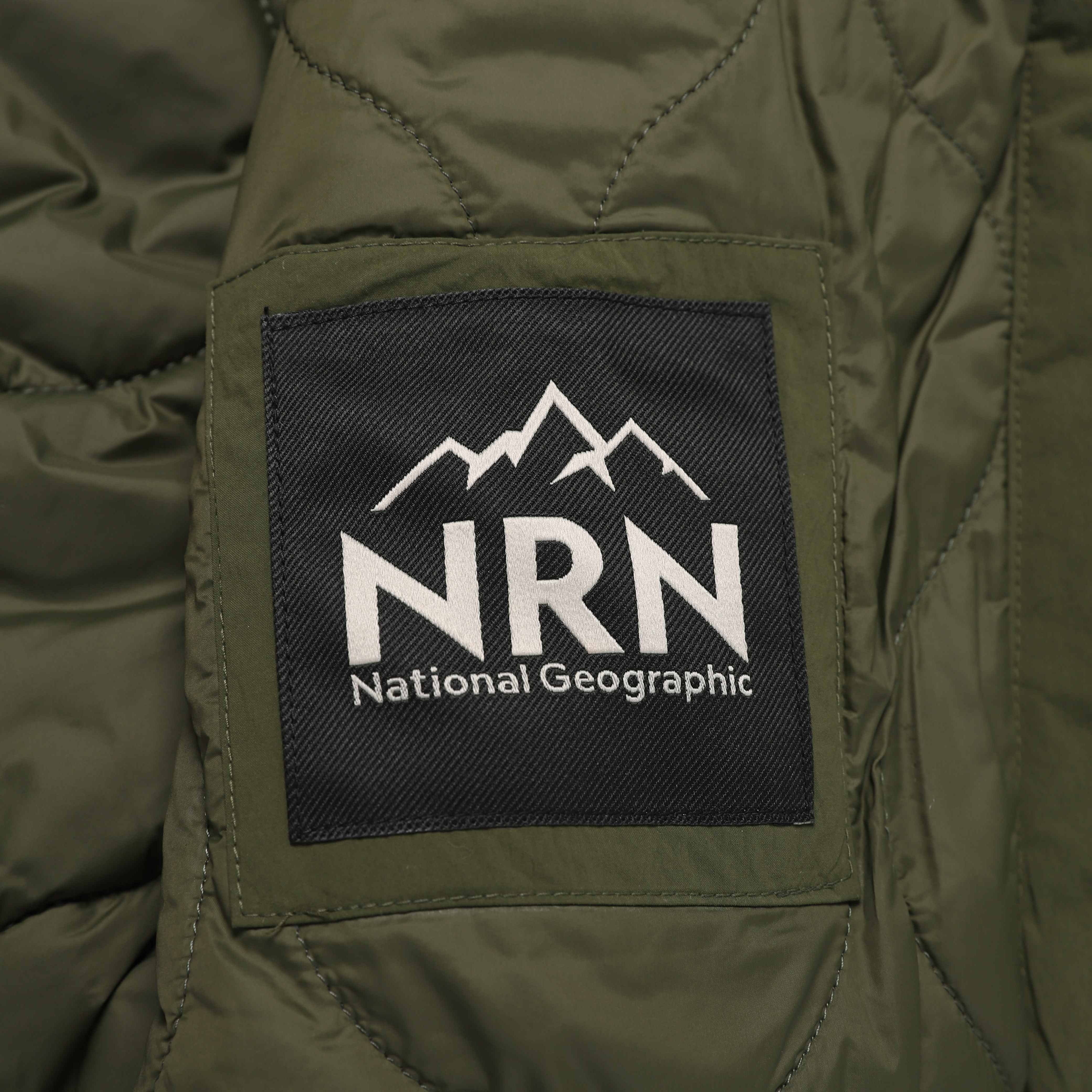 NRN WASHED PADDED BLOUSON JUMPER OLIVE KHAKI