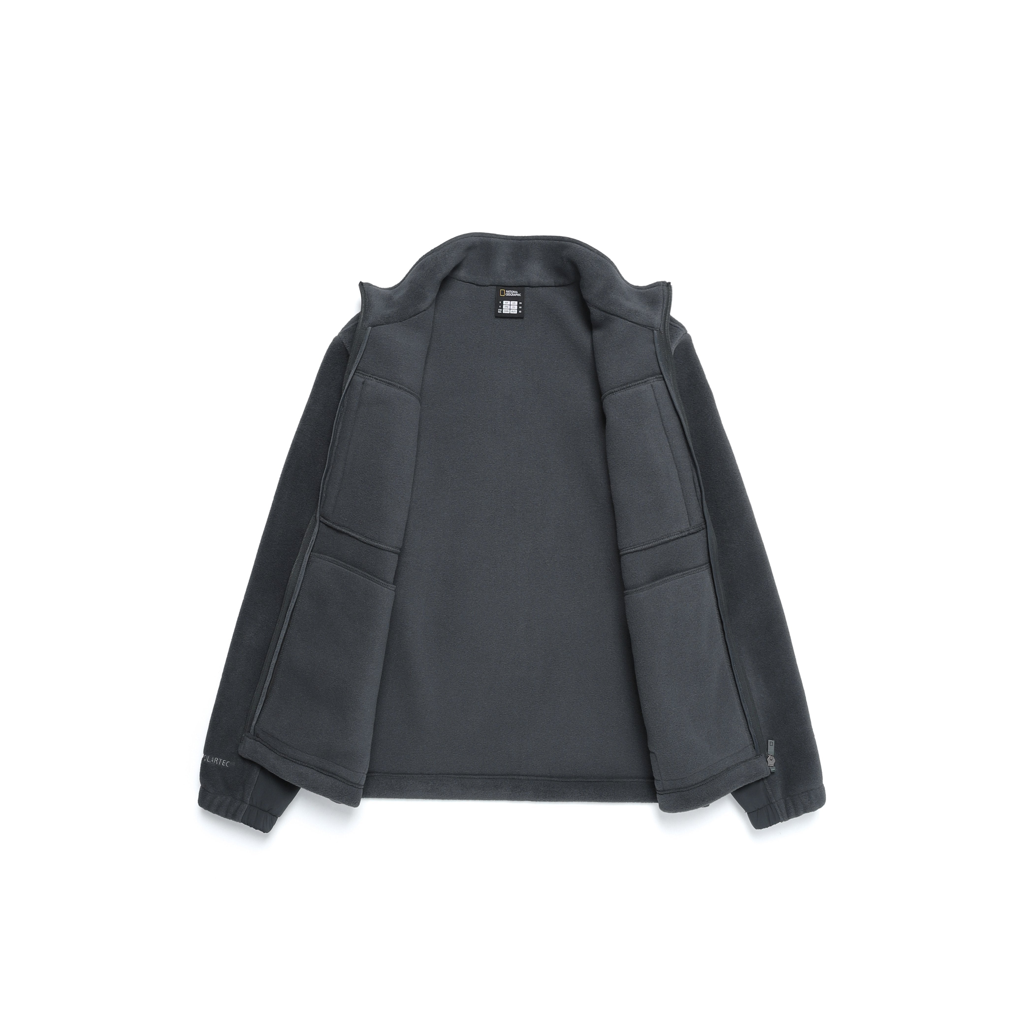 [POLARTEC] NAOS WOVEN COLOR-BLOCK FULL-ZIP JACKET CHARCOAL