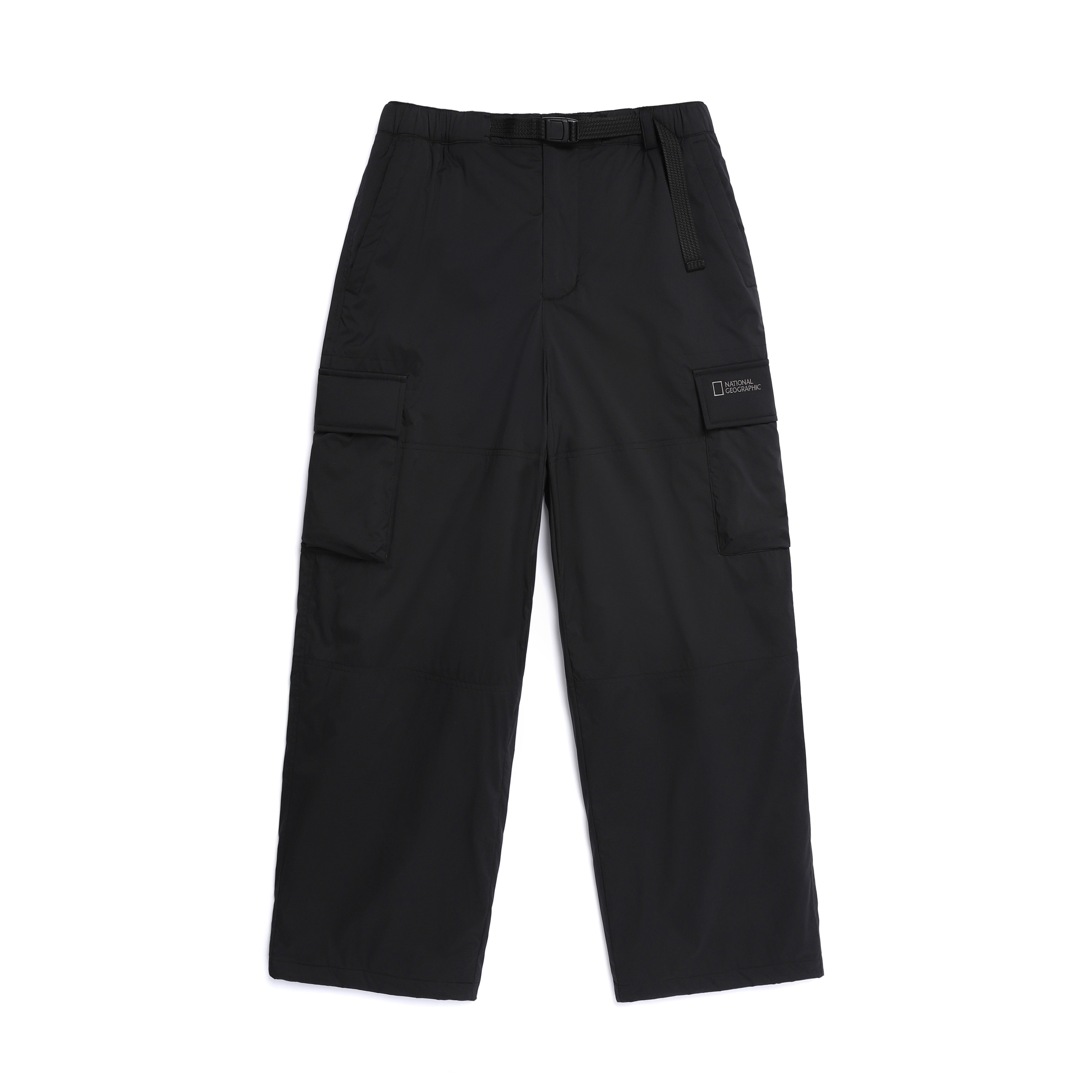 NRN SEMI-LOOSE PADDING PANTS BLACK
