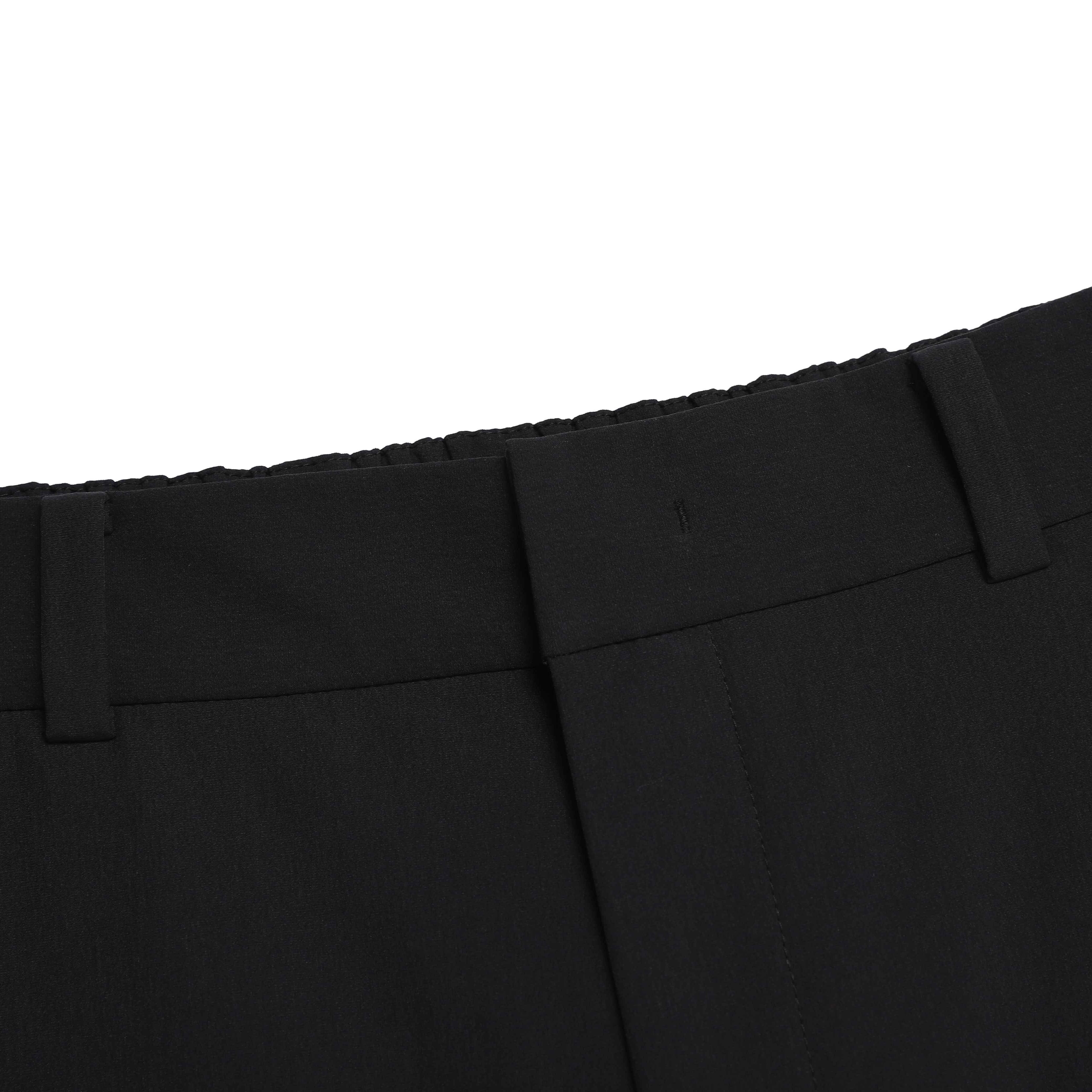 WOMEN HIGH STRETCH BRUSH PANTS BLACK
